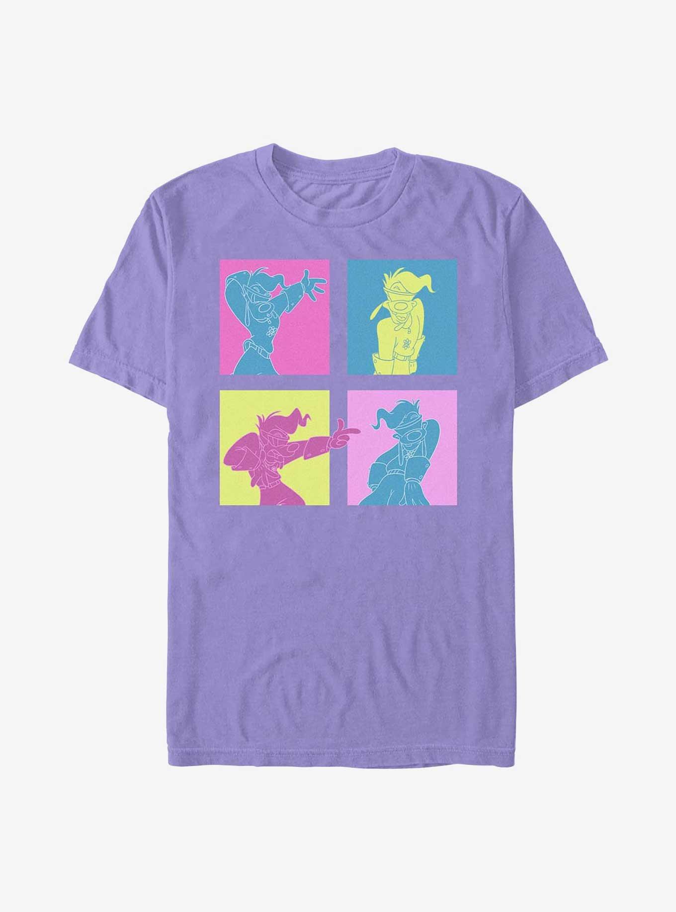 Disney Goofy Neon Grid Garment Dye T-Shirt, VIOLET, hi-res