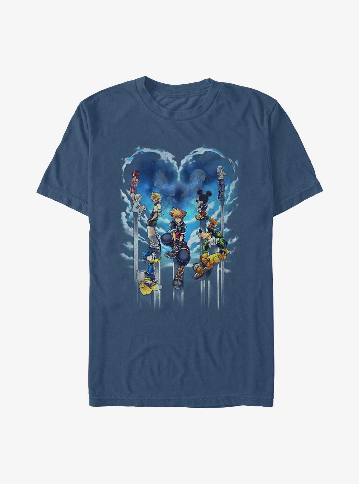 Disney Kingdom Hearts Clouded Horizon Garment Dye T-Shirt, , hi-res