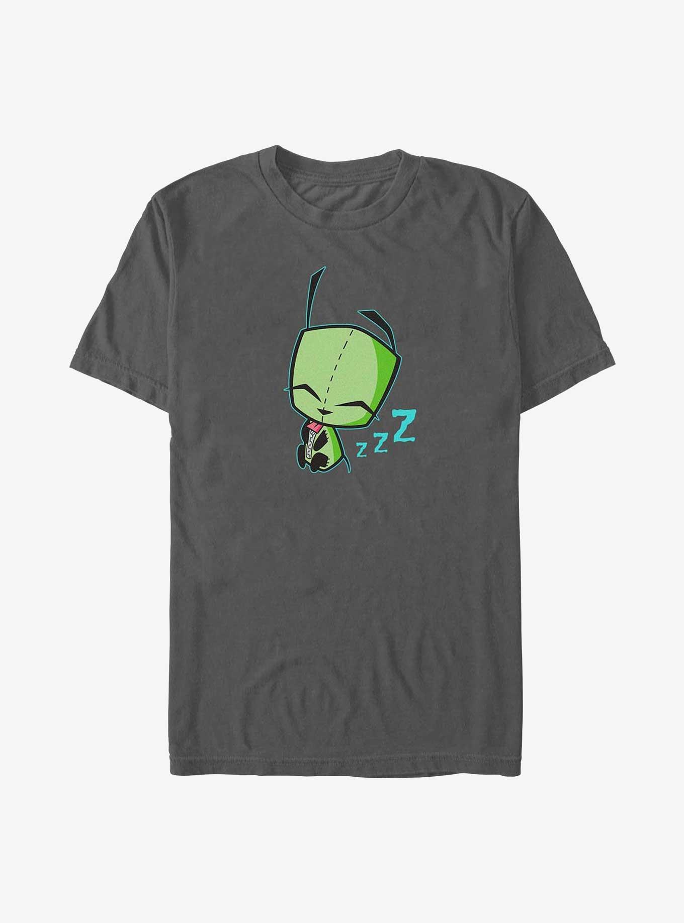 Invader ZIM Sleepy Gir Art Garment Dye T-Shirt, PEPPER, hi-res