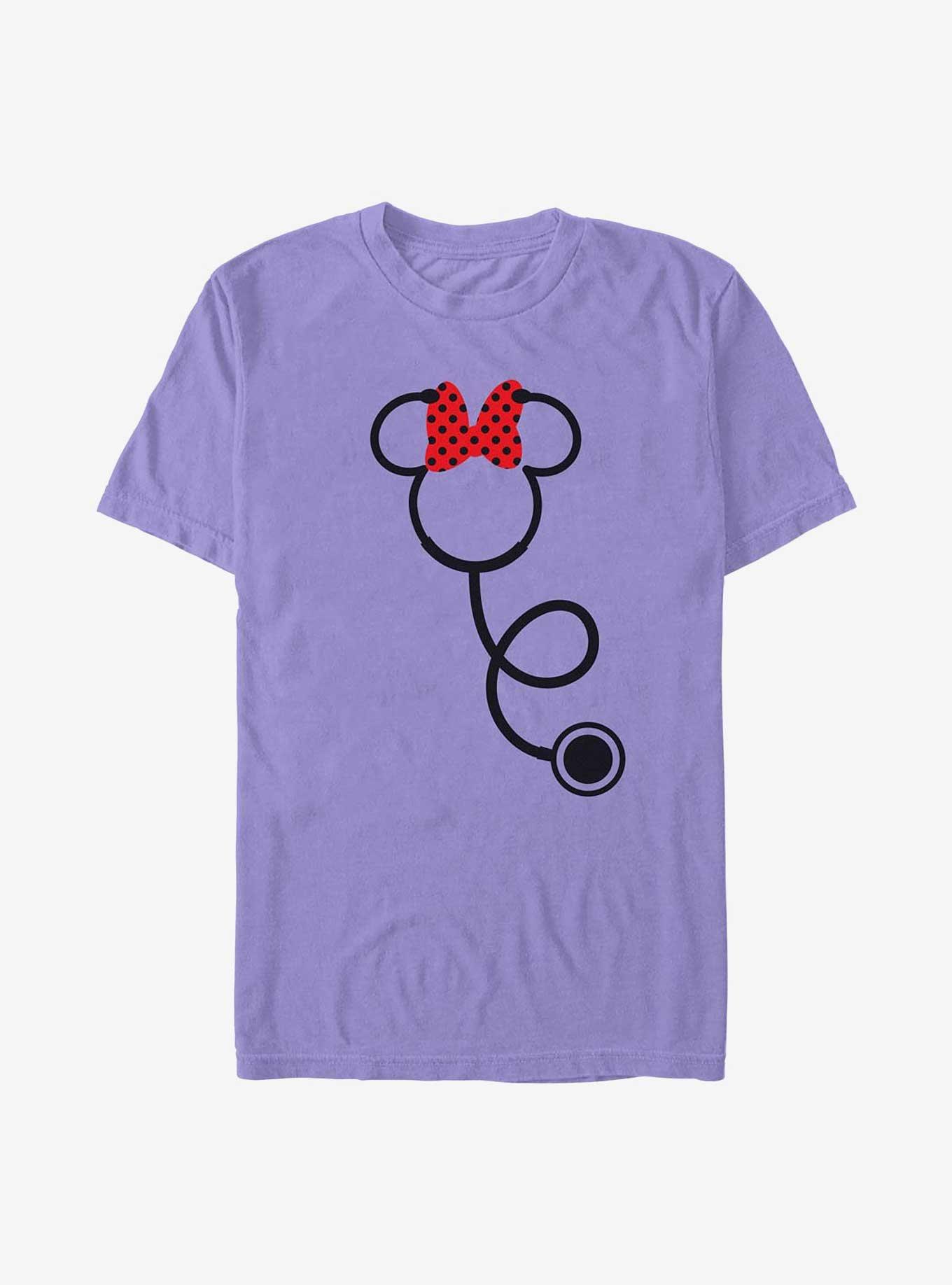 Disney Minnie Mouse Minnie Stethoscope Garment Dye T-Shirt, VIOLET, hi-res