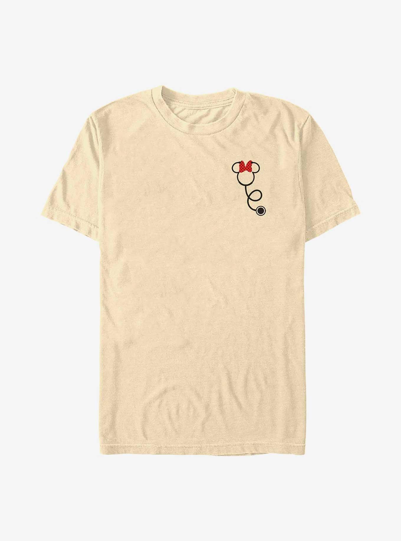 Disney Minnie Mouse Minnie Stethoscope Pocket Garment Dye T-Shirt, BANANA, hi-res