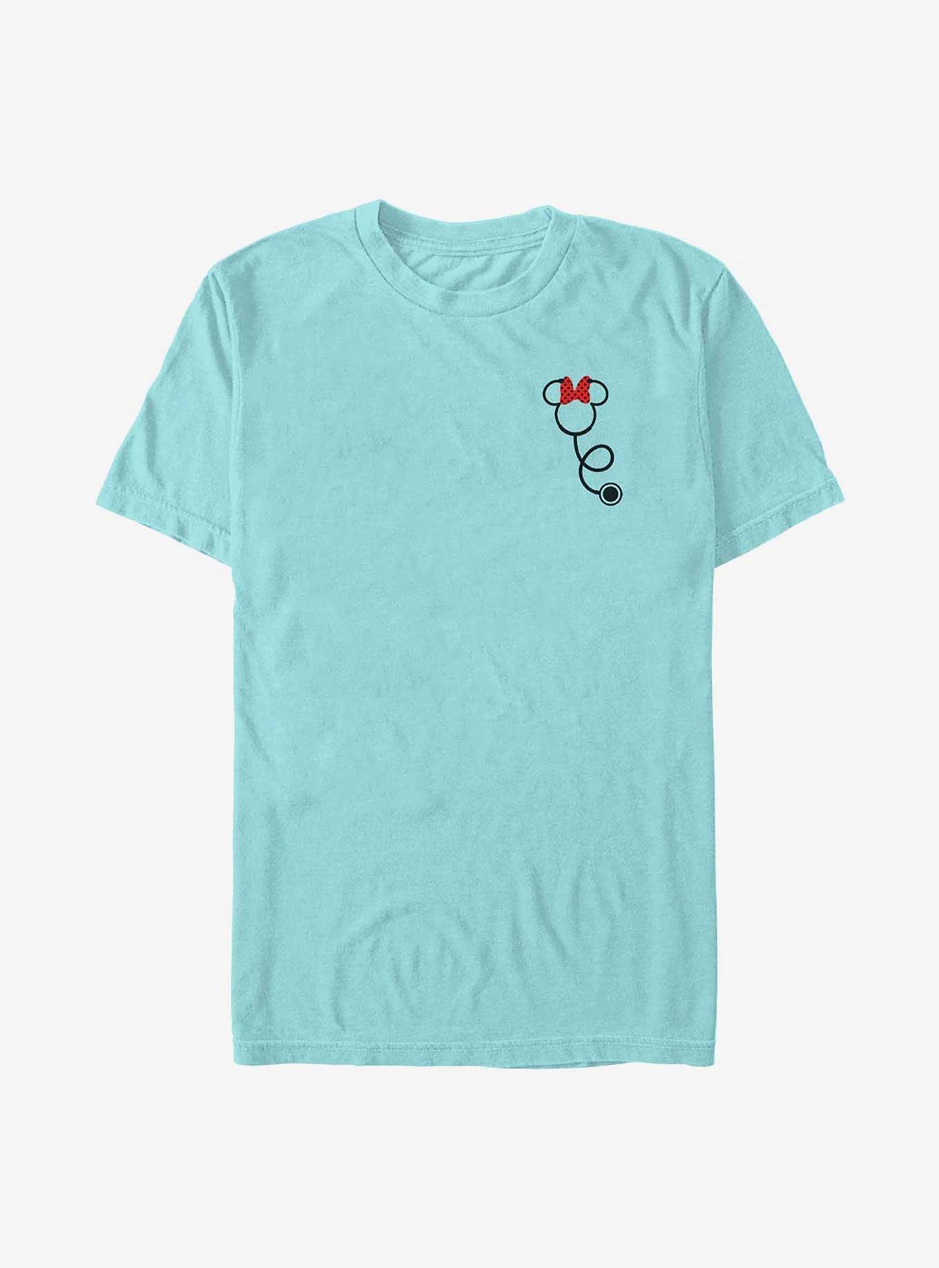 Disney Minnie Mouse Minnie Stethoscope Pocket Garment Dye T-Shirt, CHALKYMINT, hi-res