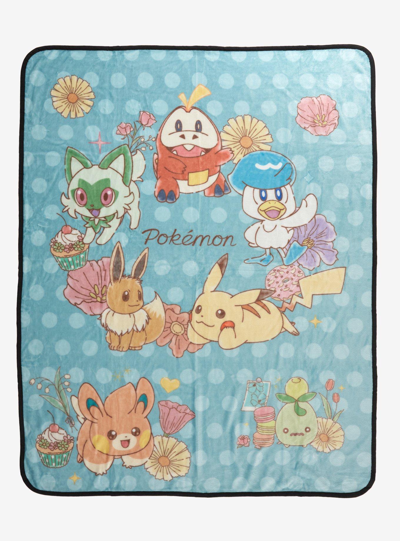 Pokémon Floral Throw Blanket, , hi-res