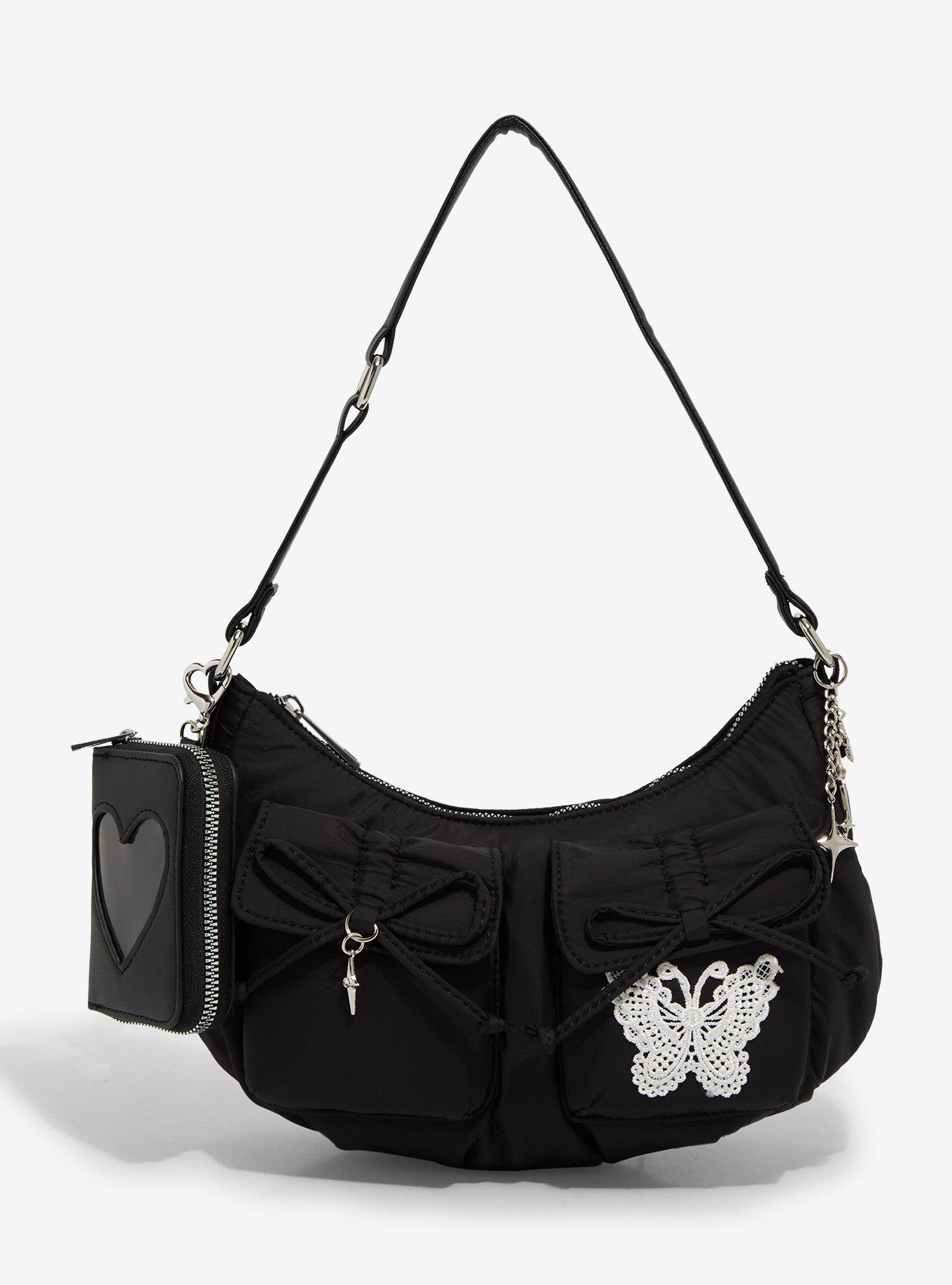 Butterfly Bow Shoulder Bag With Coin Purse, , hi-res