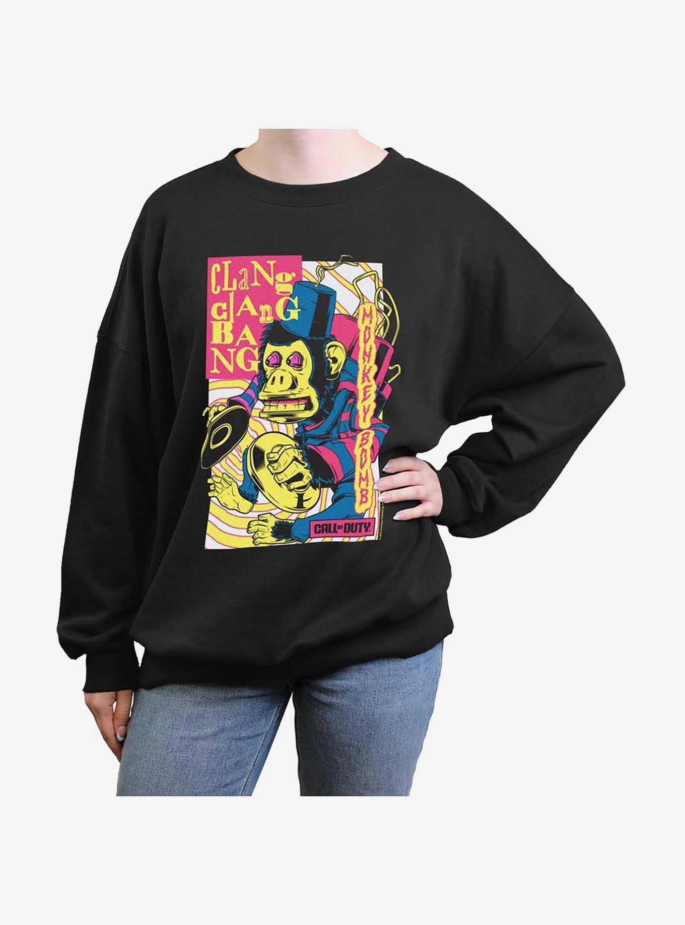 Call of Duty Stranger Monkey Bomb Girls Oversized Sweatshirt, , hi-res