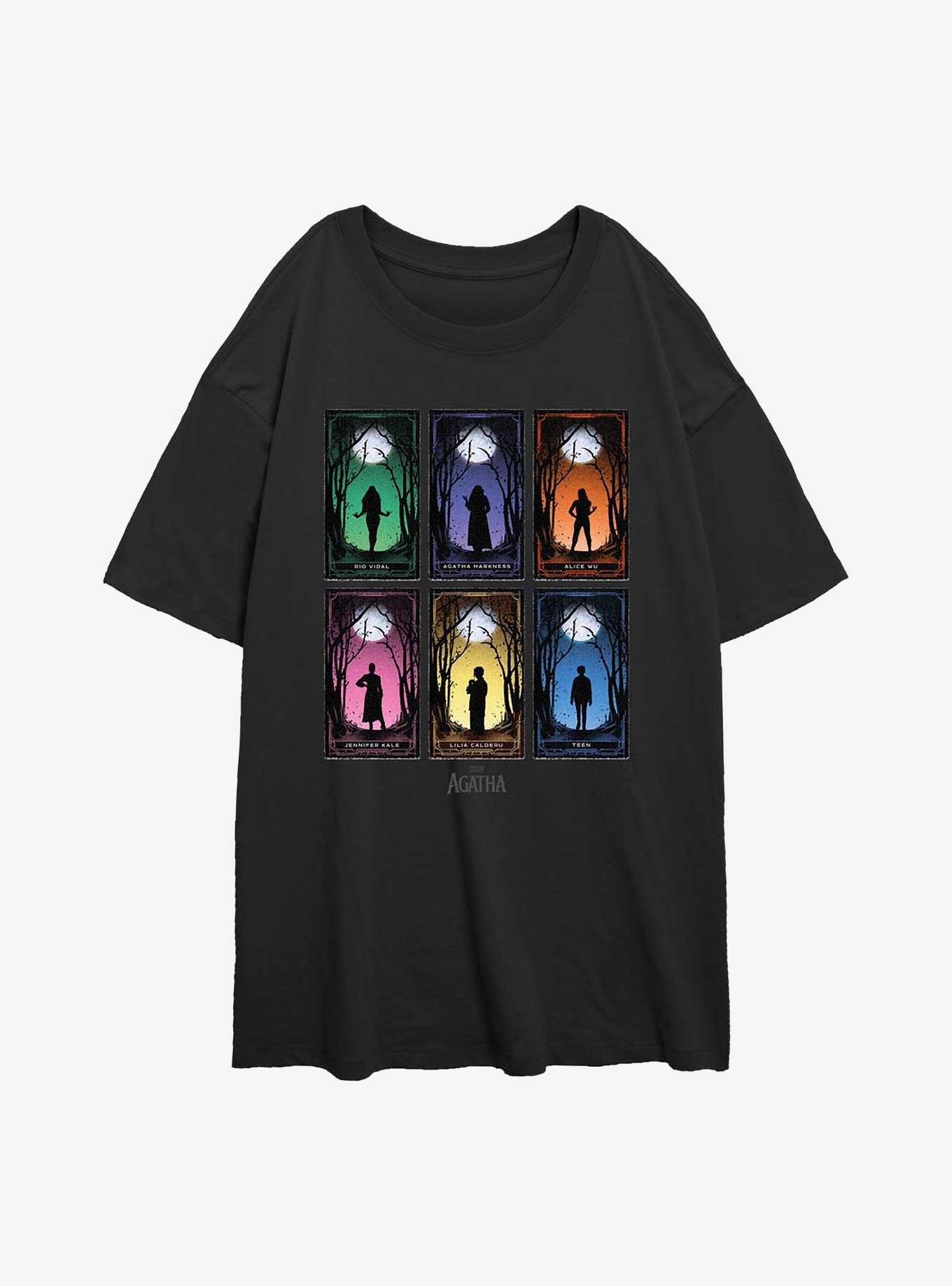 Marvel Agatha Cards Girls Oversized T-Shirt