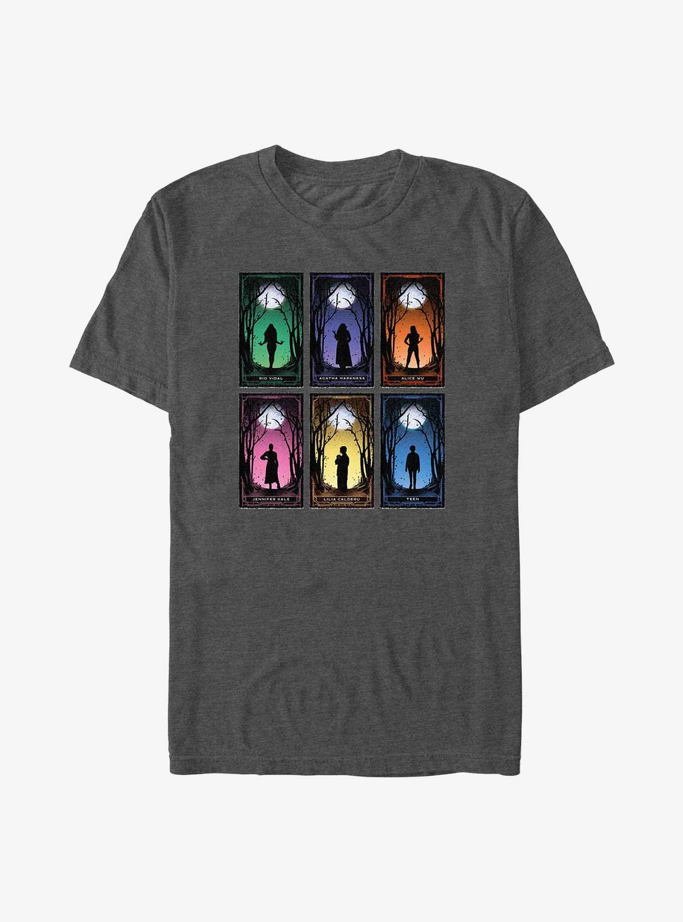 Marvel Agatha Cards T-Shirt, CHAR HTR, hi-res