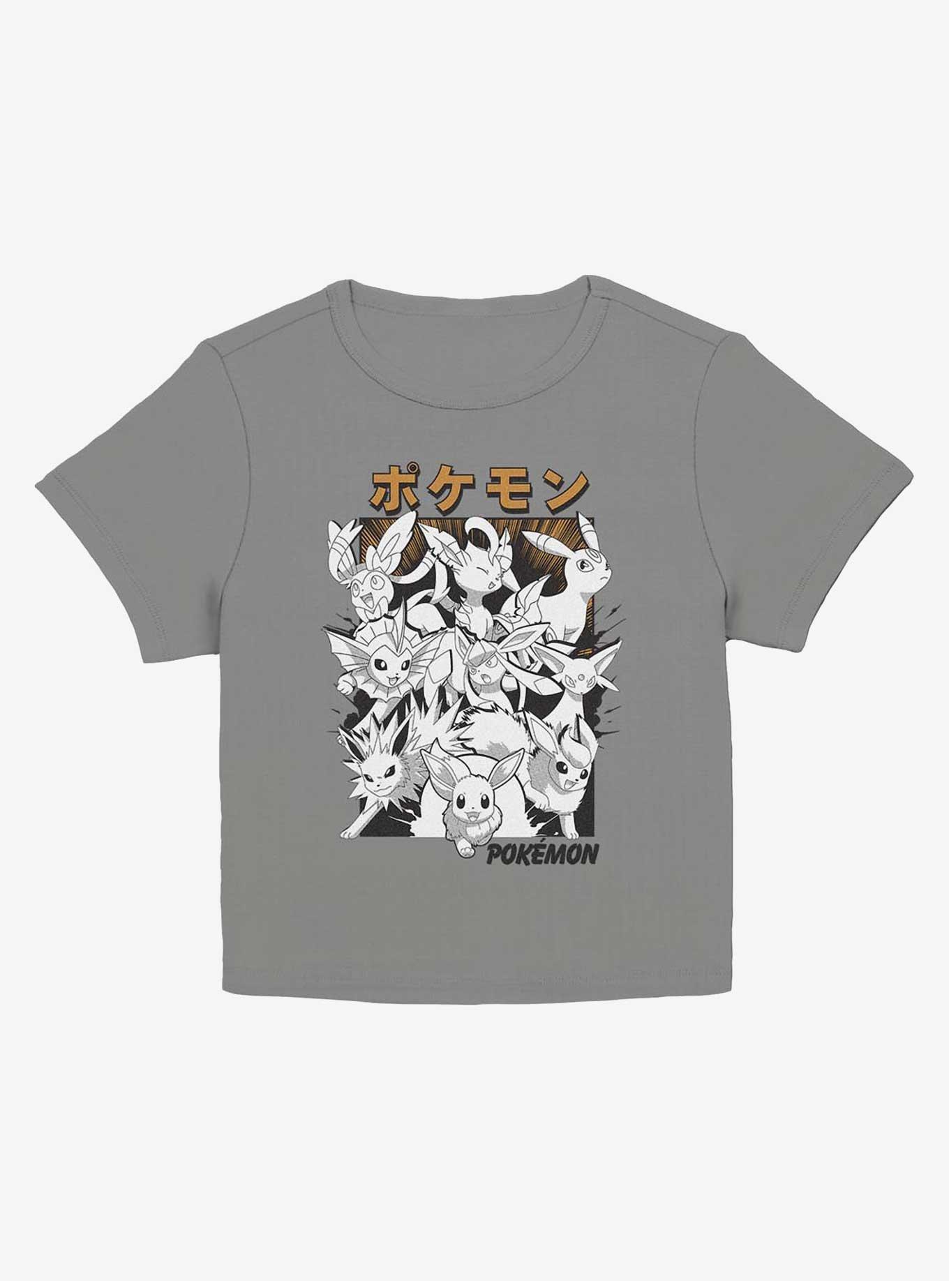 Pokemon Eevee Evolutions Poster Girls Baby T-Shirt, CHARCOAL, hi-res