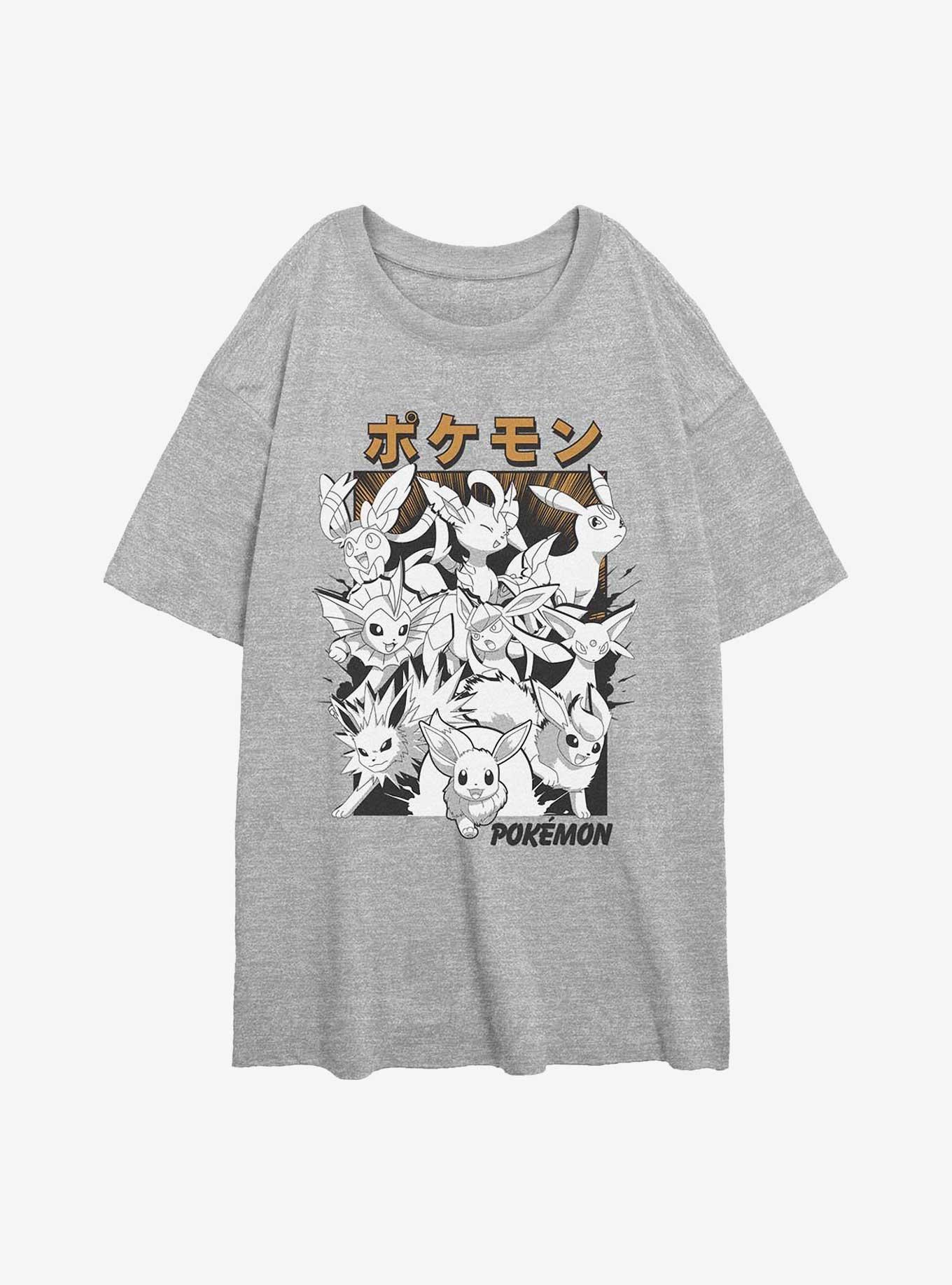 Pokemon Eevee Evolutions Poster Girls Oversized T-Shirt, , hi-res