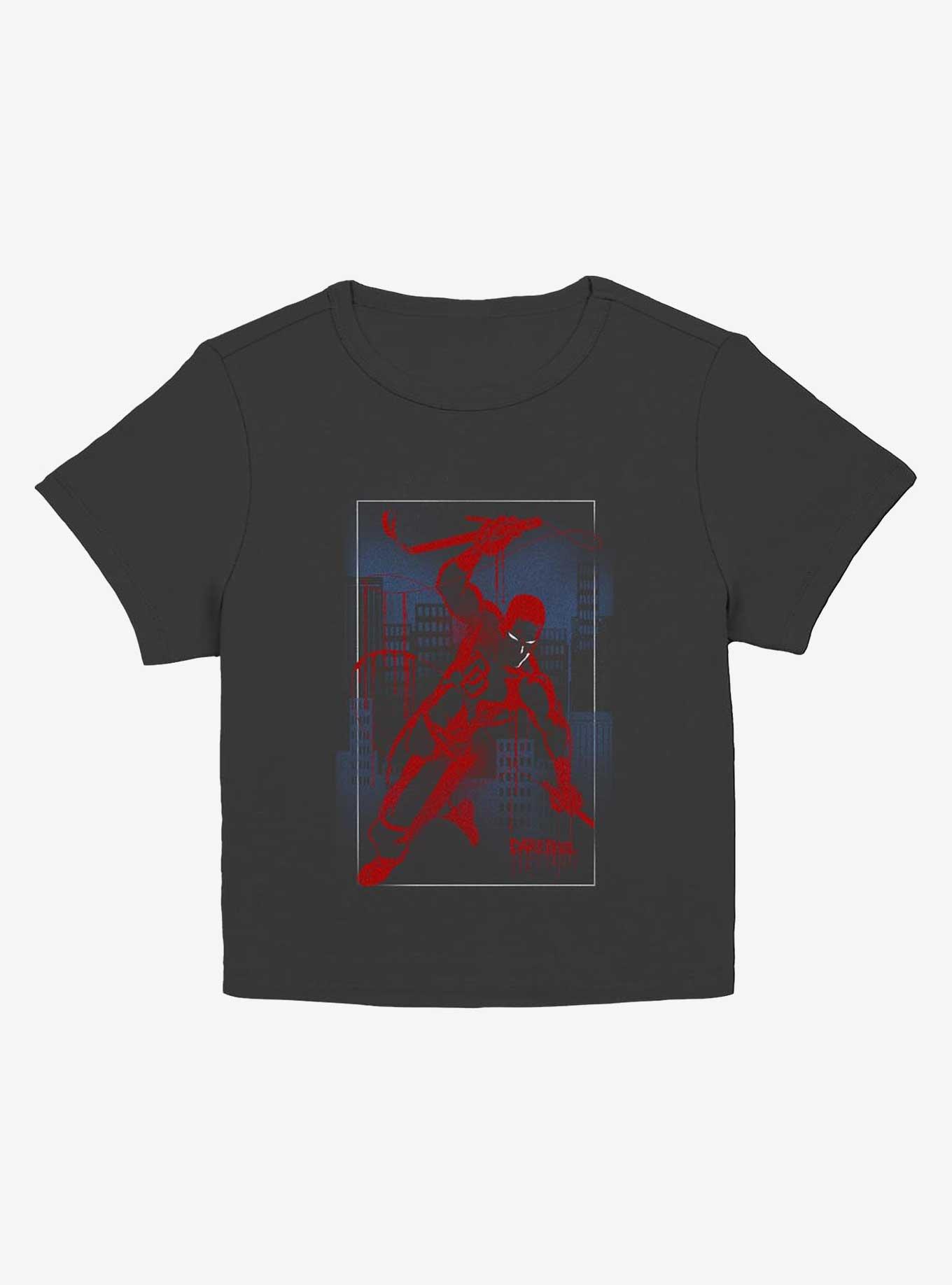 Marvel Daredevil Cityscape Graffiti Girls Baby T-Shirt, BLACK, hi-res