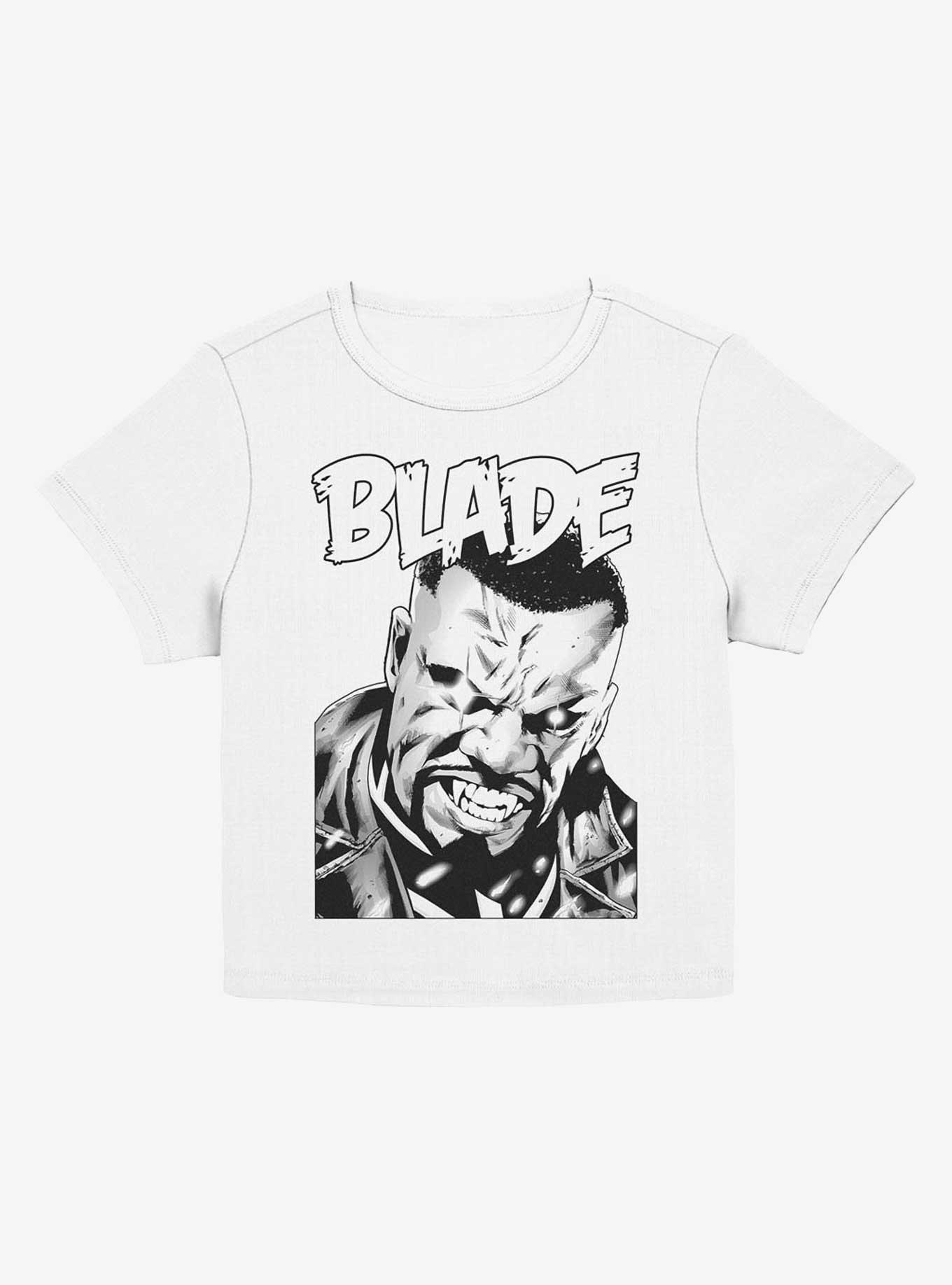 Marvel Blade Vampire Hunter Portrait Girls Baby T-Shirt, EGRET, hi-res