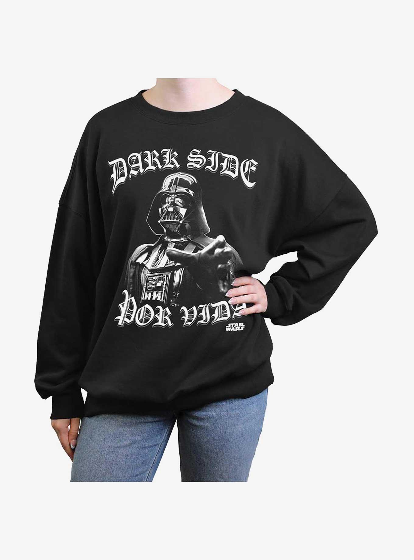 Star Wars Darth Vader Por Vida Girls Oversized Sweatshirt, BLACK, hi-res