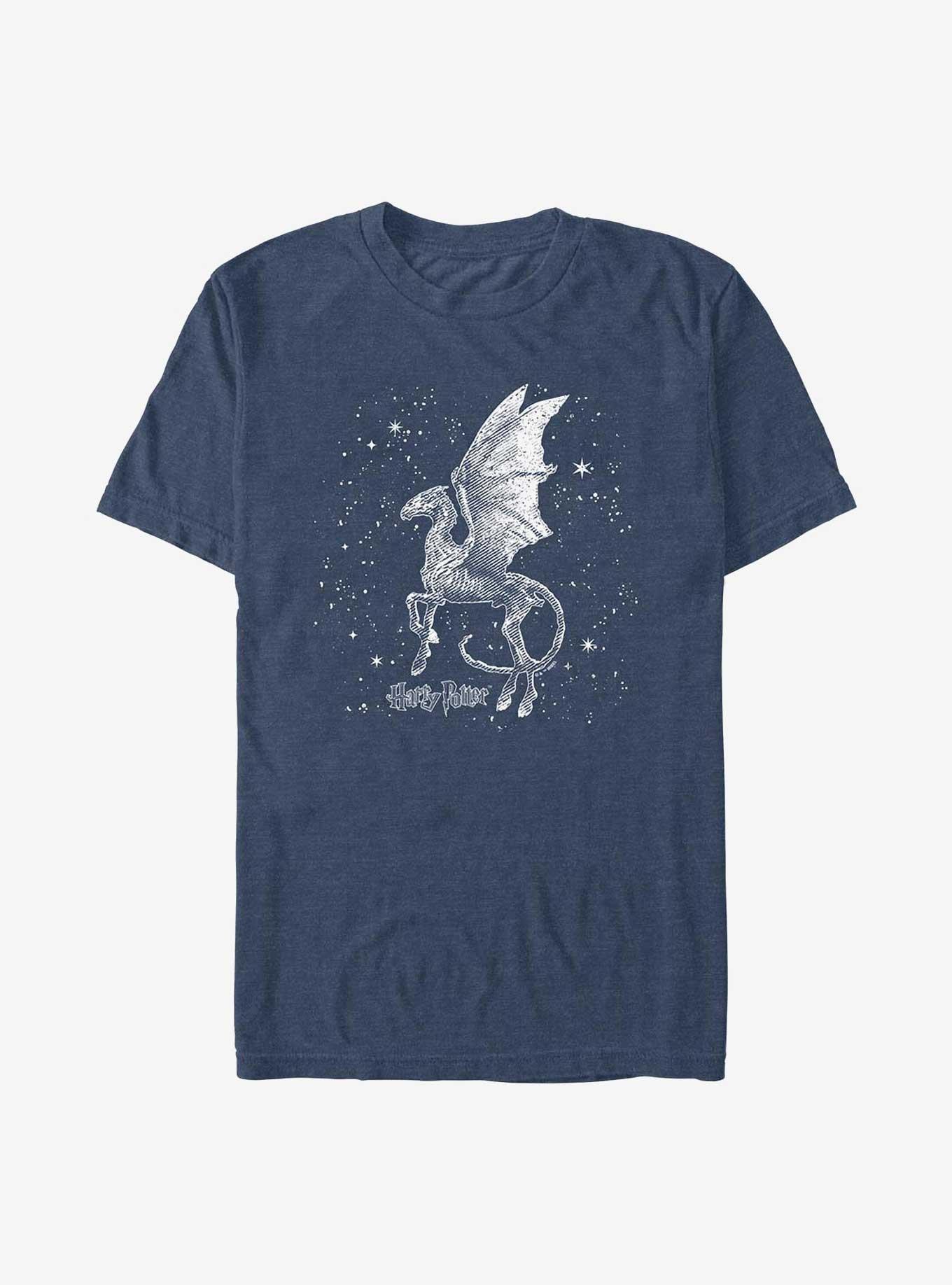 Harry Potter Thestral Moon T-Shirt, NAVY HTR, hi-res