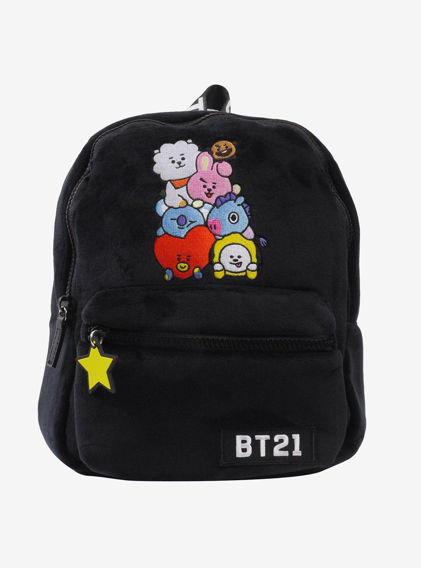 BT21 Tata Van Chimmy Cooky Shooky RJ Plush Mini Backpack, , hi-res
