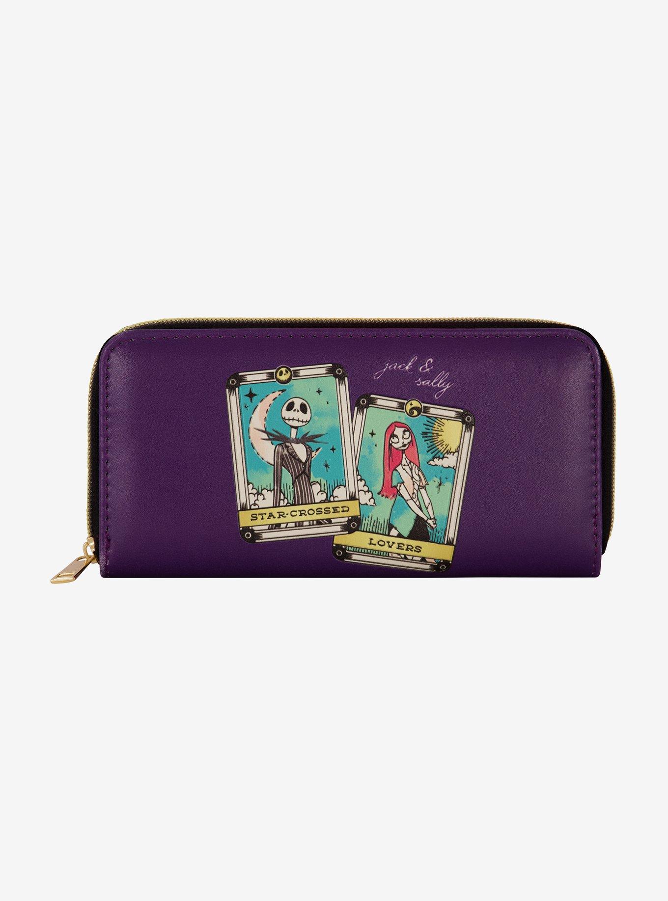 Disney Nightmare Before Christmas Jack & Sally Star Crossed Lovers Zip Around Wallet, , hi-res