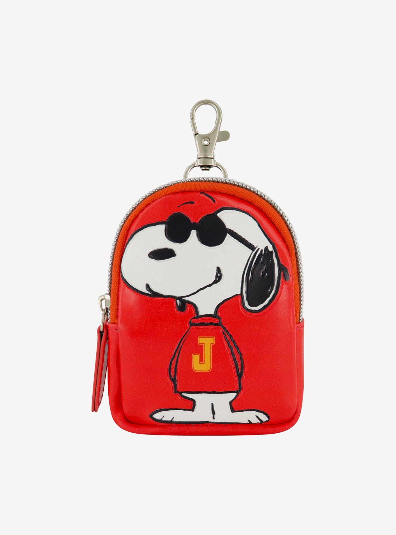 Peanuts Snoopy "J" Full Pose Coin Purse with Keychain Clip, , hi-res
