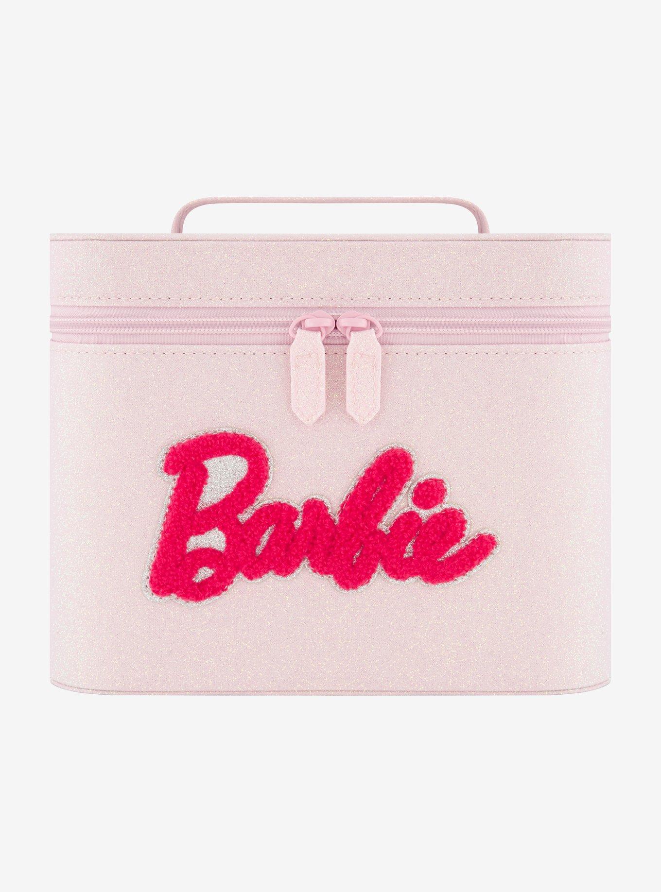 Barbie Glitter Pink Cosmetic Case Organizer with Mirror, , hi-res