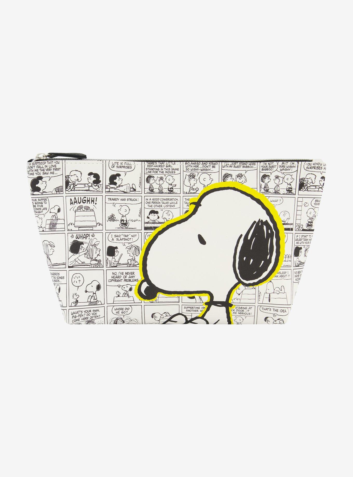 Peanuts Snoopy Comic Strip Cosmetic Travel Bag, , hi-res