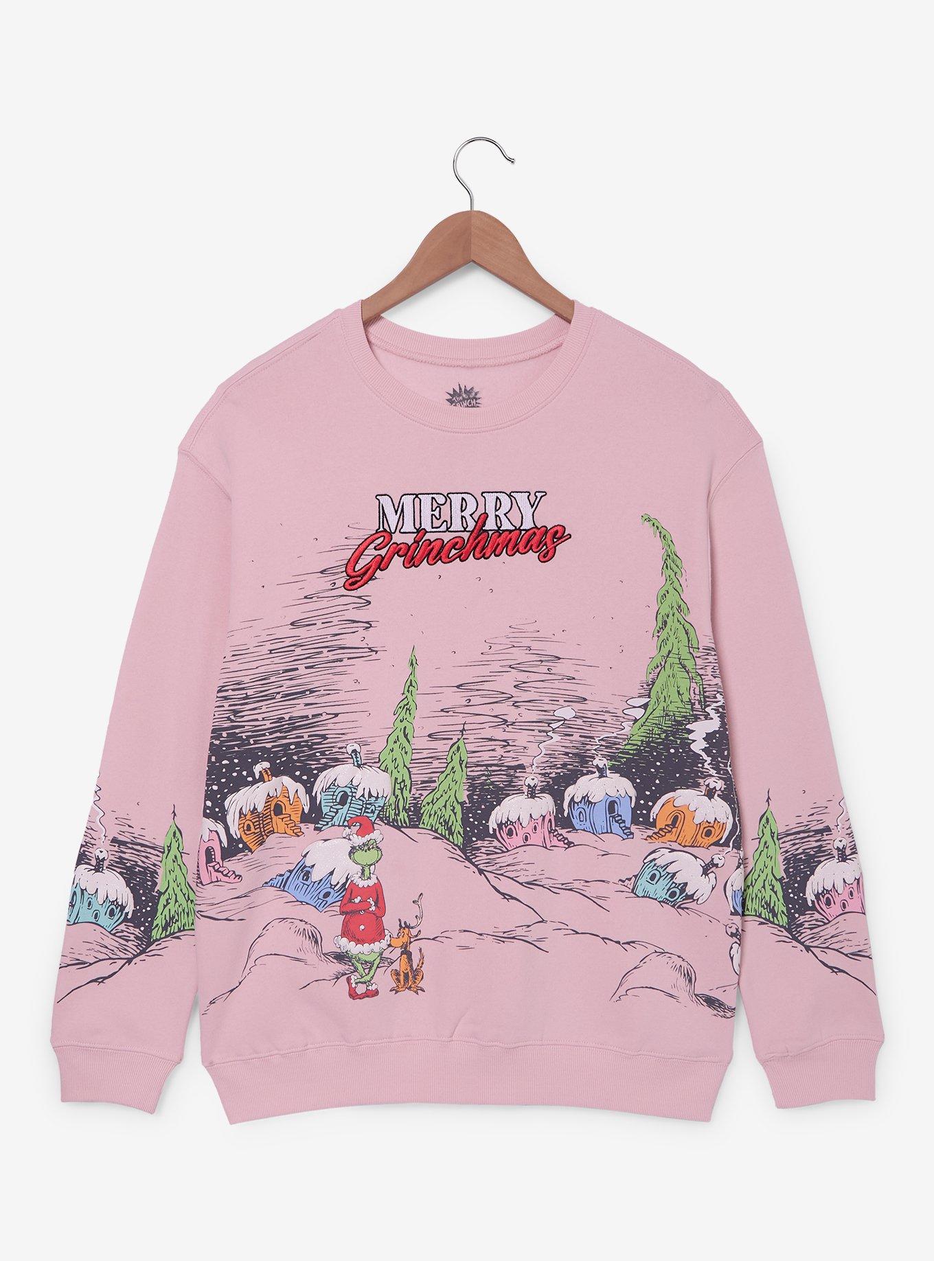 How the Grinch Stole Christmas Merry Grinchmas Women's Crewneck — BoxLunch Exclusive, , hi-res