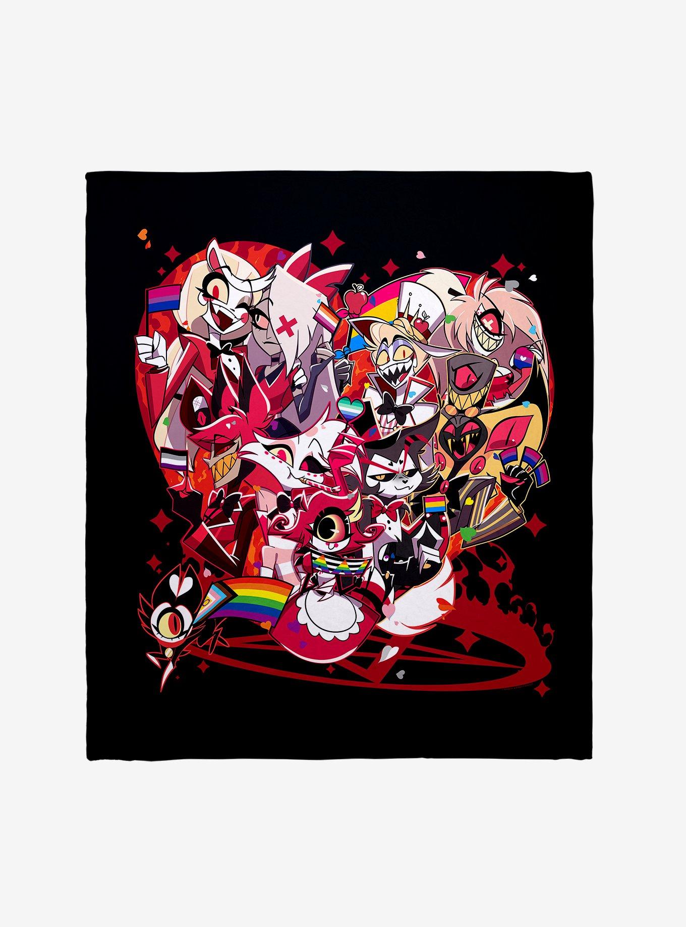 Hazbin Hotel Pride Heart Throw Blanket, , hi-res