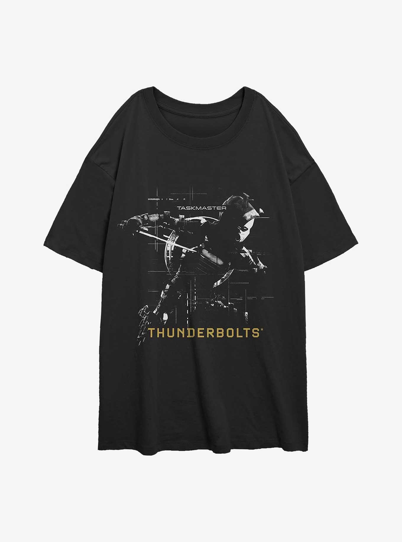 Marvel Thunderbolts* Taskmaster Silhouette Girls Overiszed T-Shirt