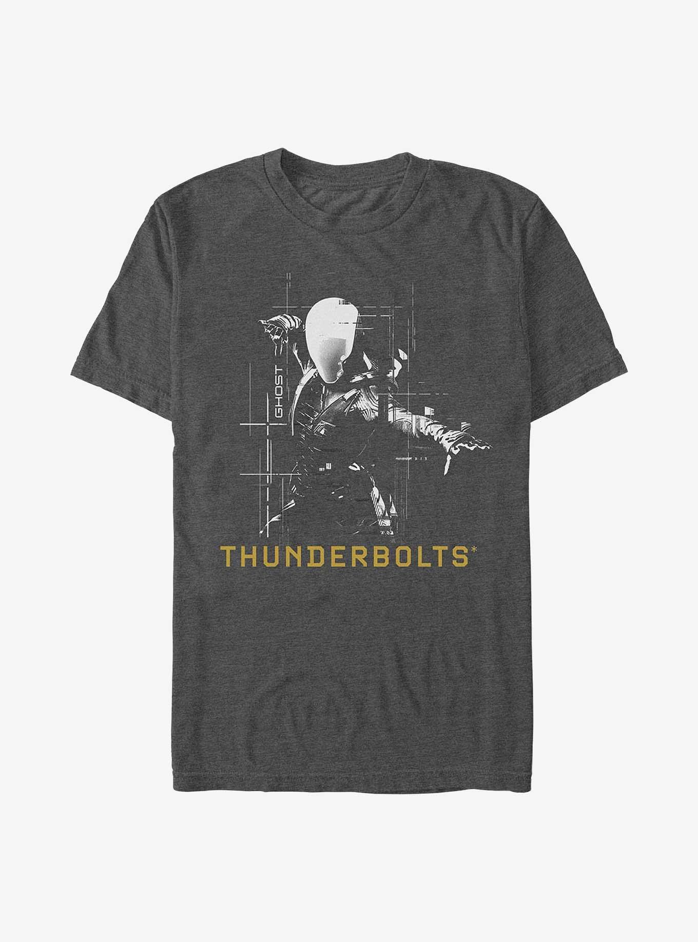 Marvel Thunderbolts* Ghost Silhouette T-Shirt, CHAR HTR, hi-res