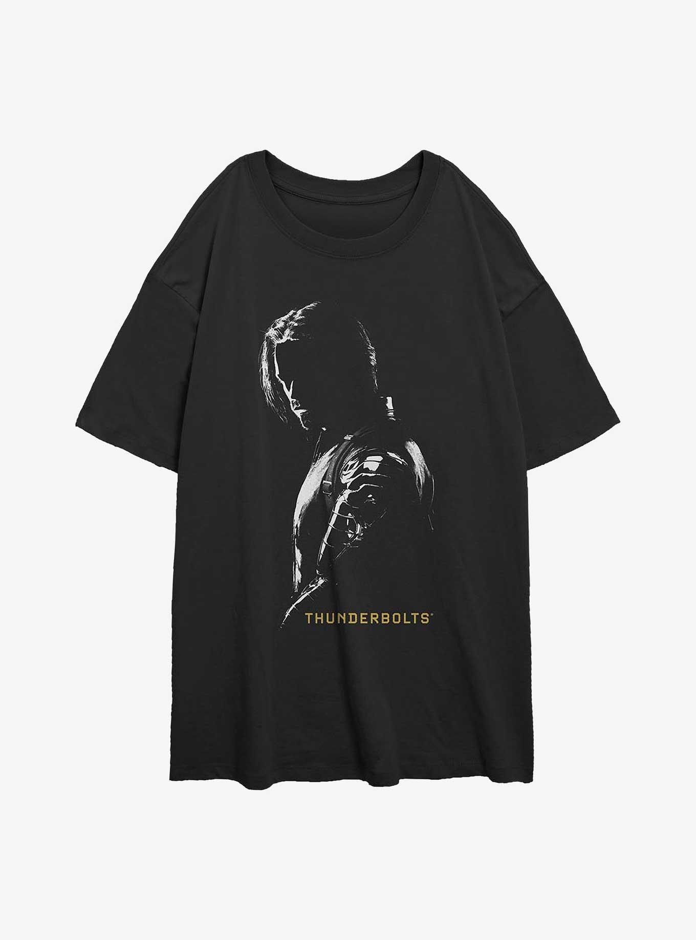 Marvel Thunderbolts* Bucky Barnes Winer Solider In Shadows Girls Overiszed T-Shirt, , hi-res