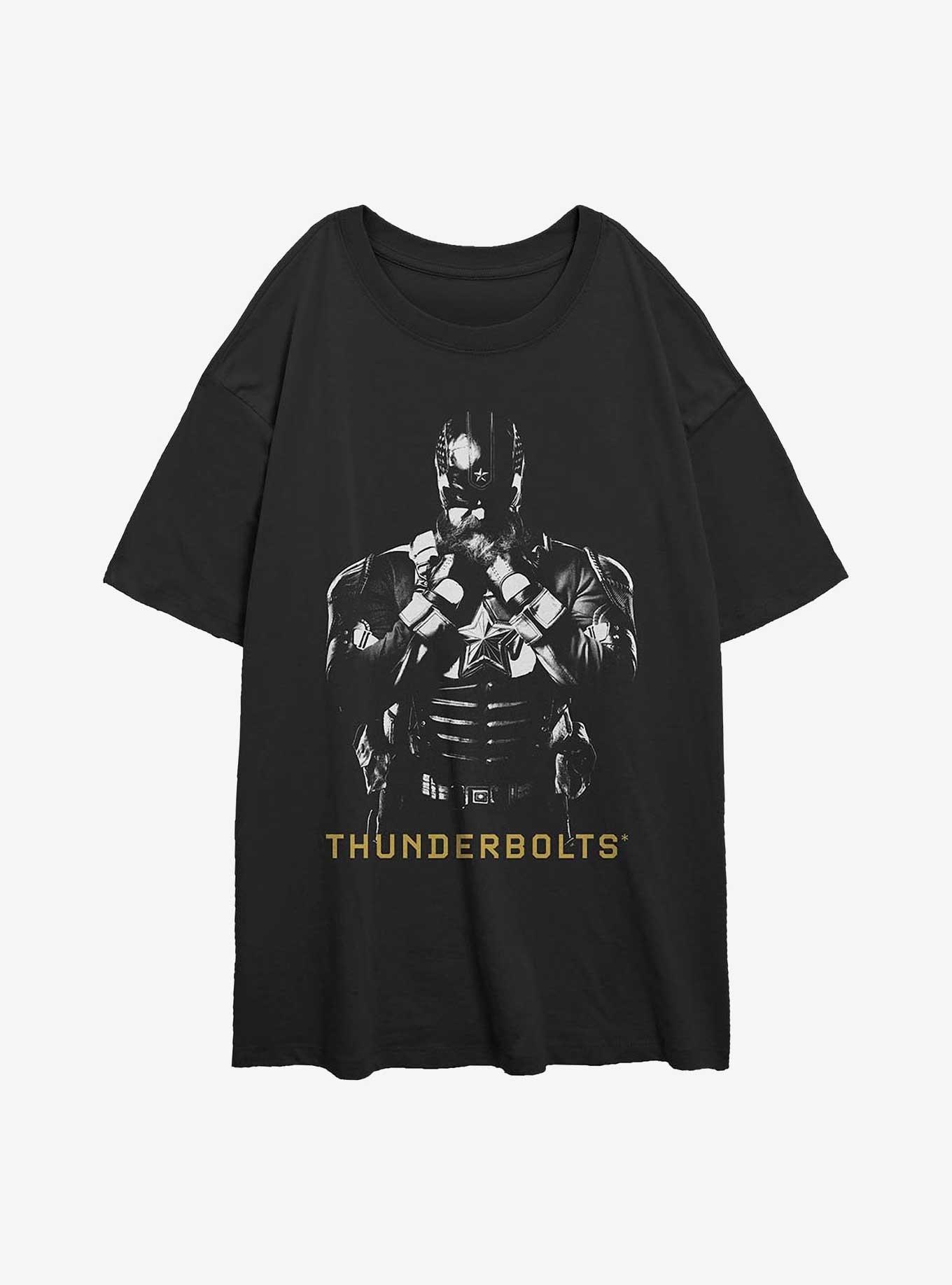 Marvel Thunderbolts* Red Guardian In Shadows Girls Overiszed T-Shirt, BLACK, hi-res