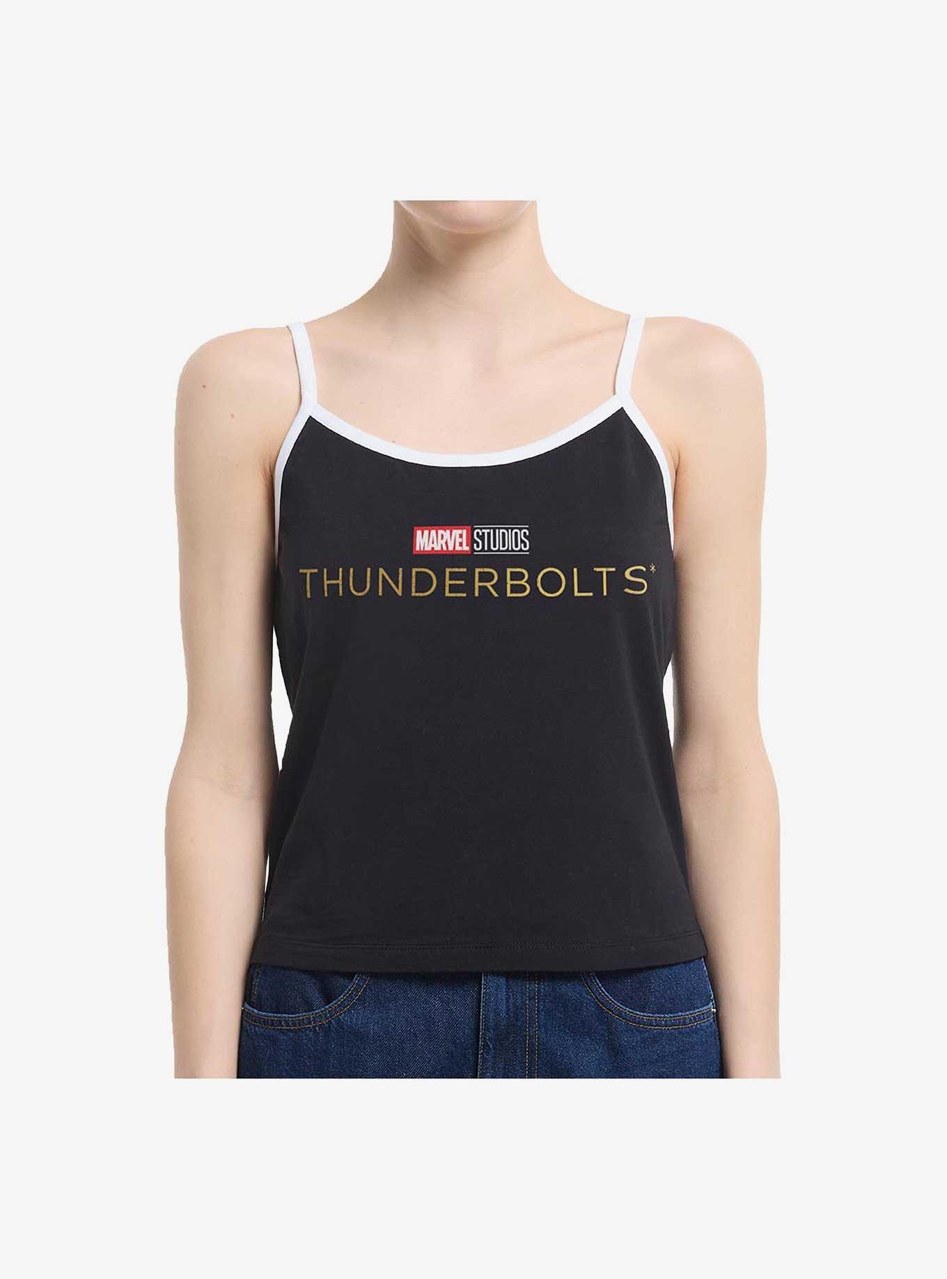 Marvel Thunderbolts* Logo Girls Cami Tank, BLACK, hi-res