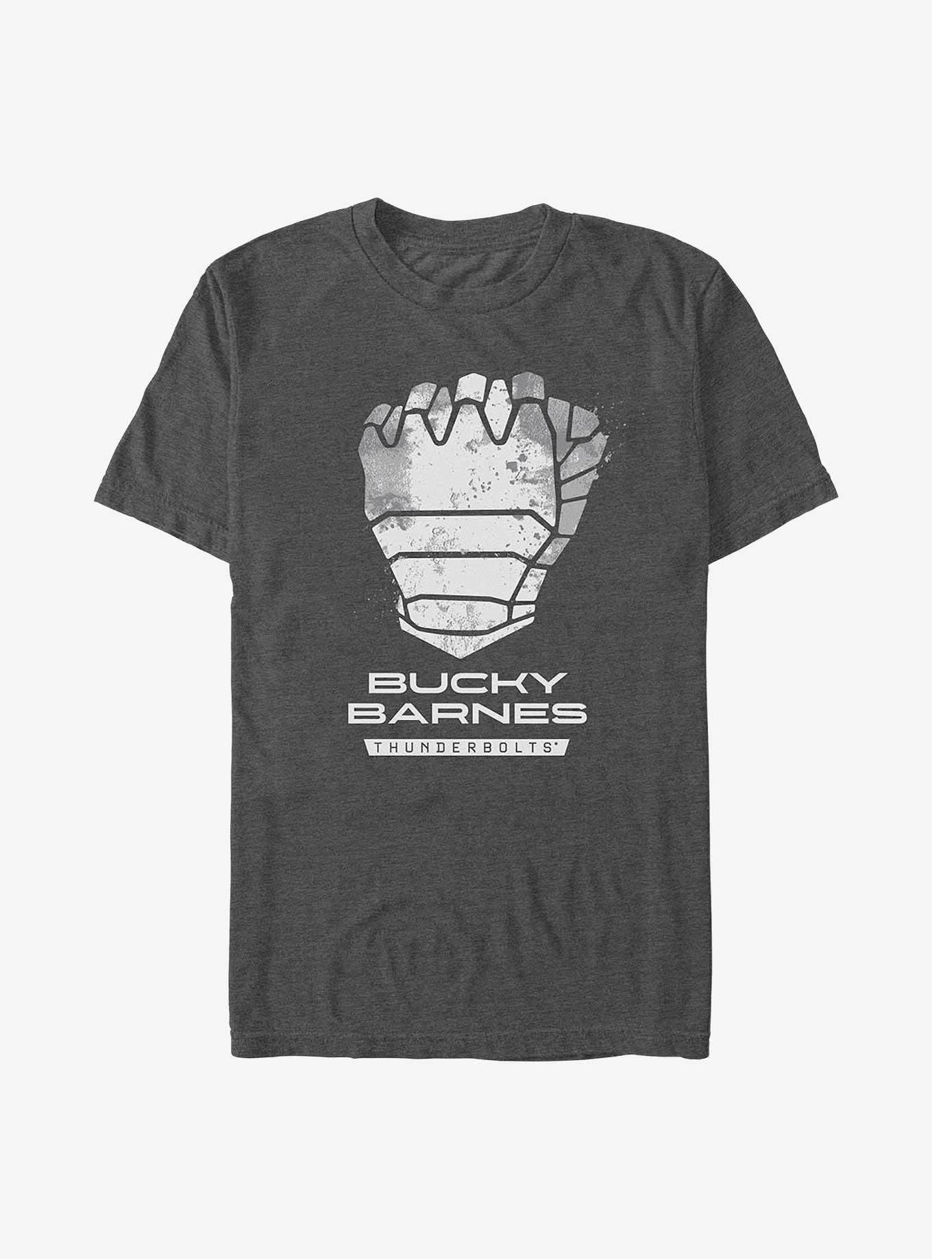 Marvel Thunderbolts* Bucky Barnes Winter Soldier Logo T-Shirt, CHAR HTR, hi-res