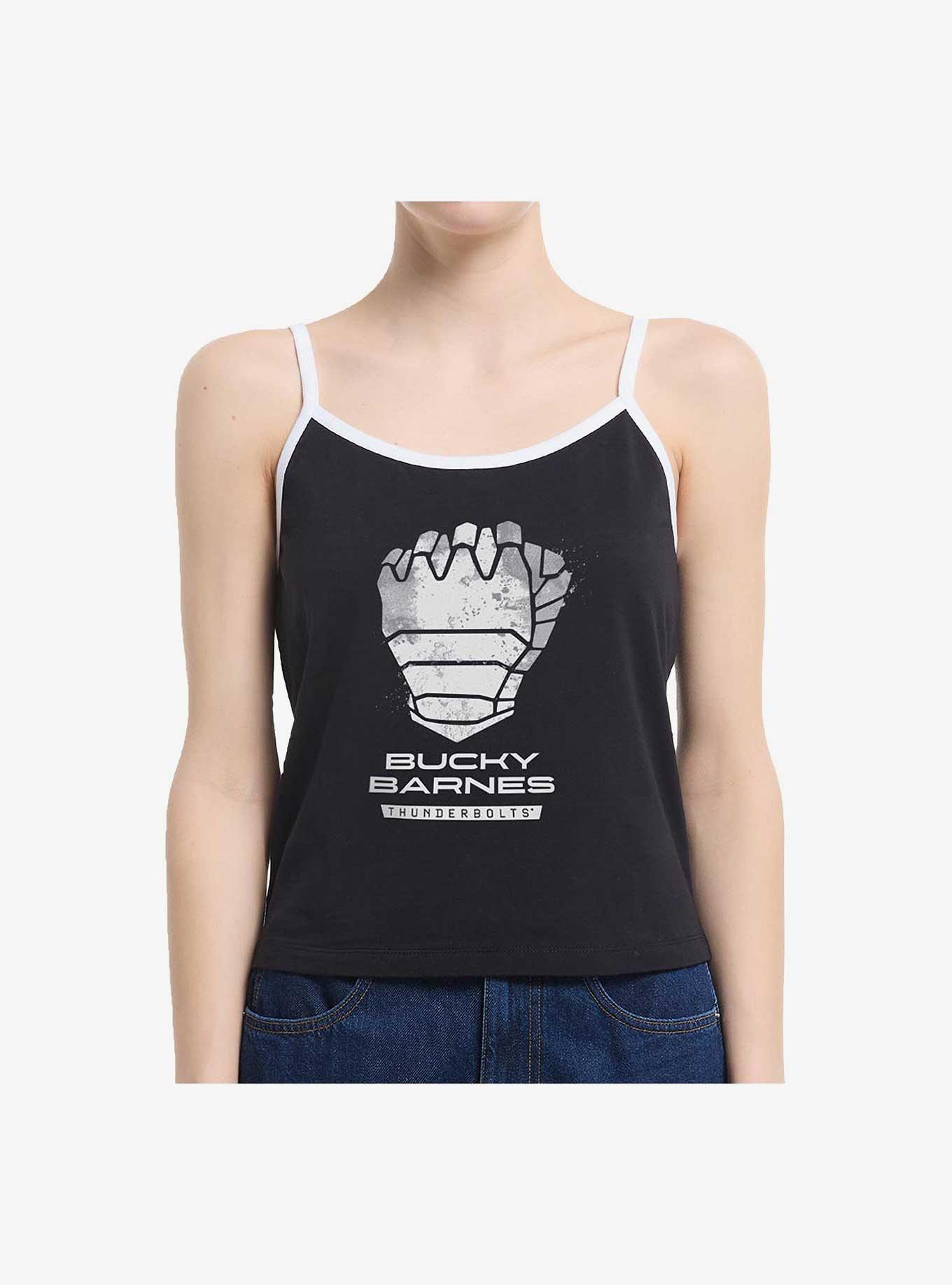 Marvel Thunderbolts* Bucky Barnes Winter Soldier Logo Girls Cami Tank, BLACK, hi-res