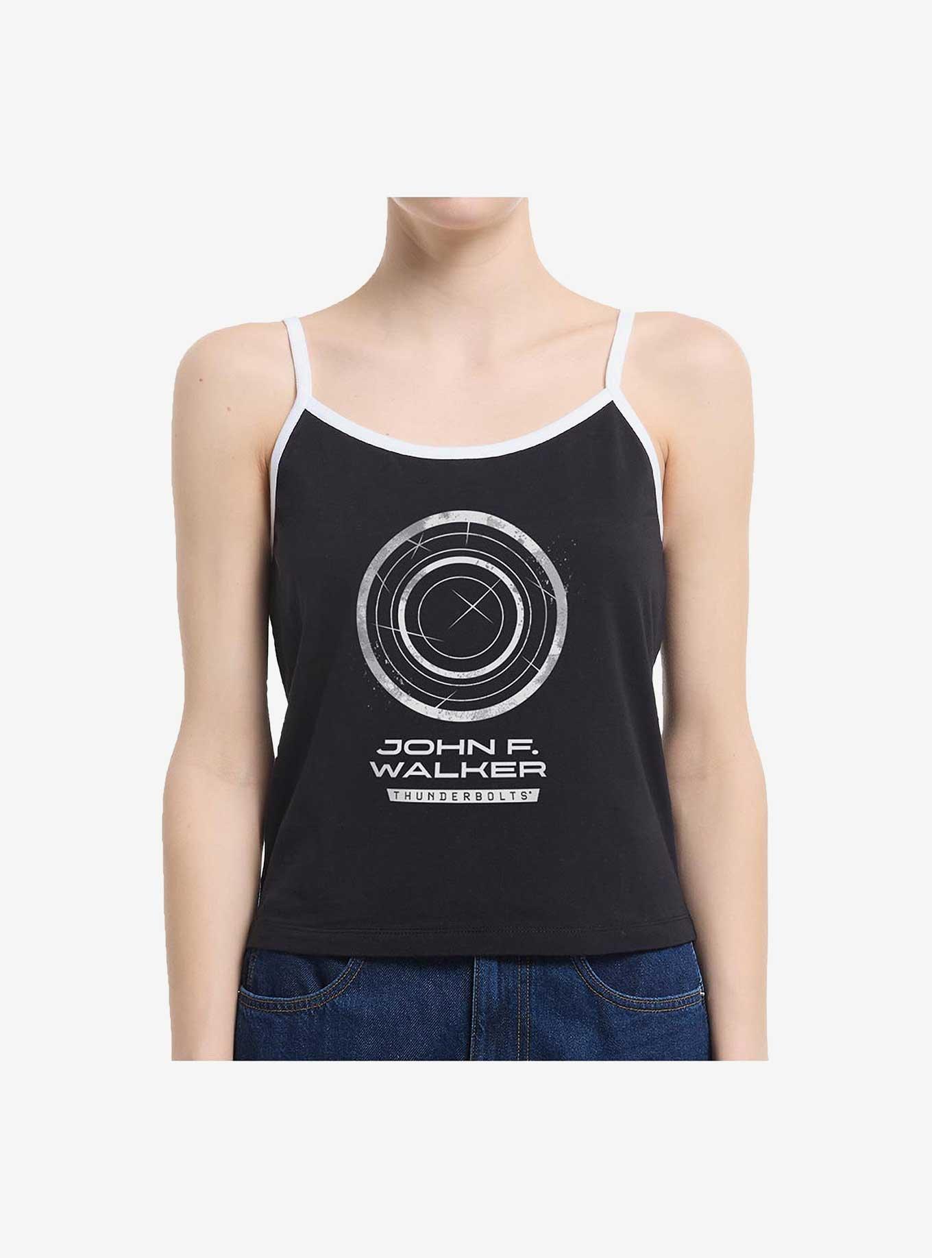 Marvel Thunderbolts* John Walker U.S. Agent Logo Girls Cami Tank, BLACK, hi-res