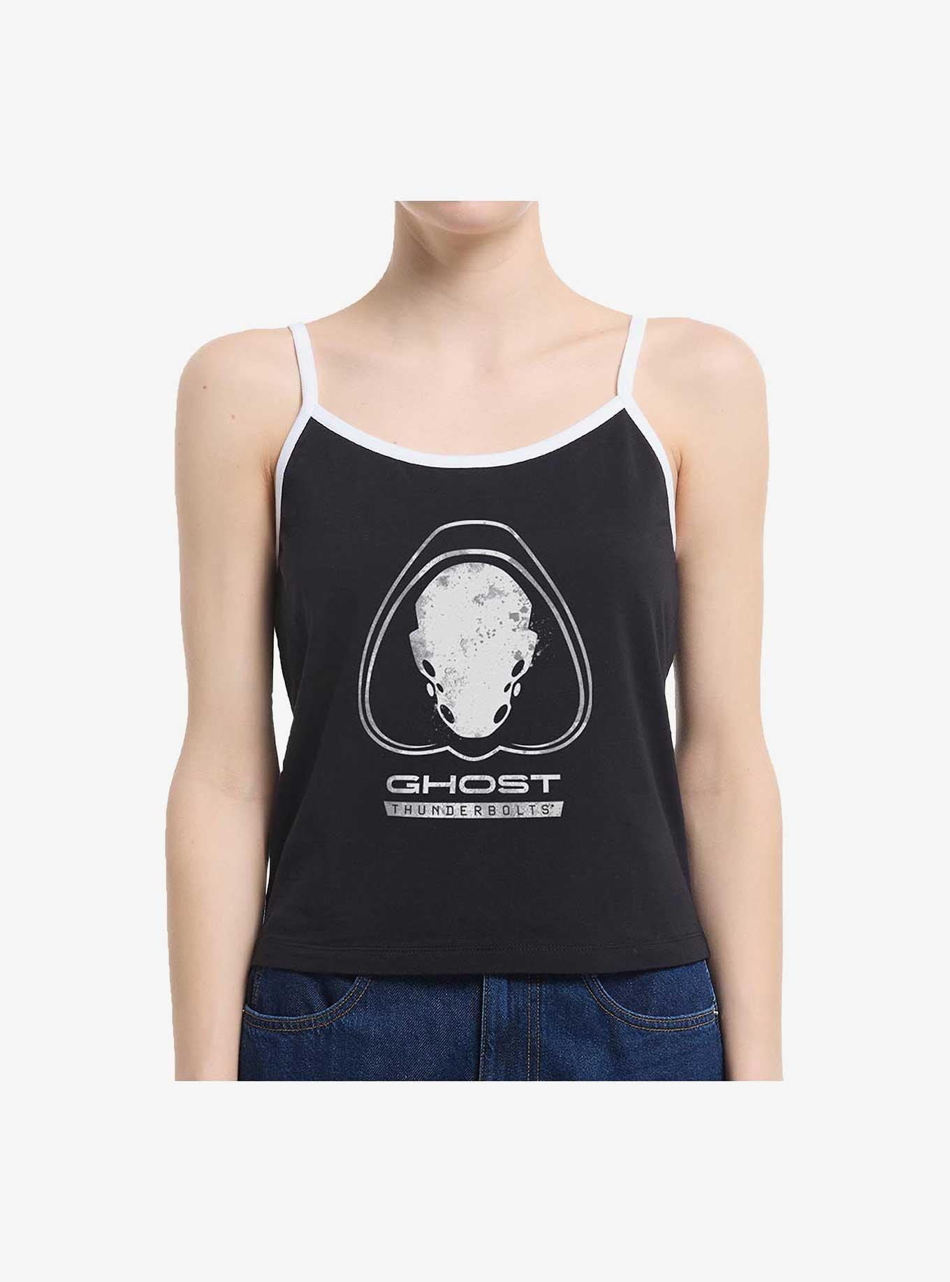 Marvel Thunderbolts* Ghost Logo Girls Cami Tank, BLACK, hi-res