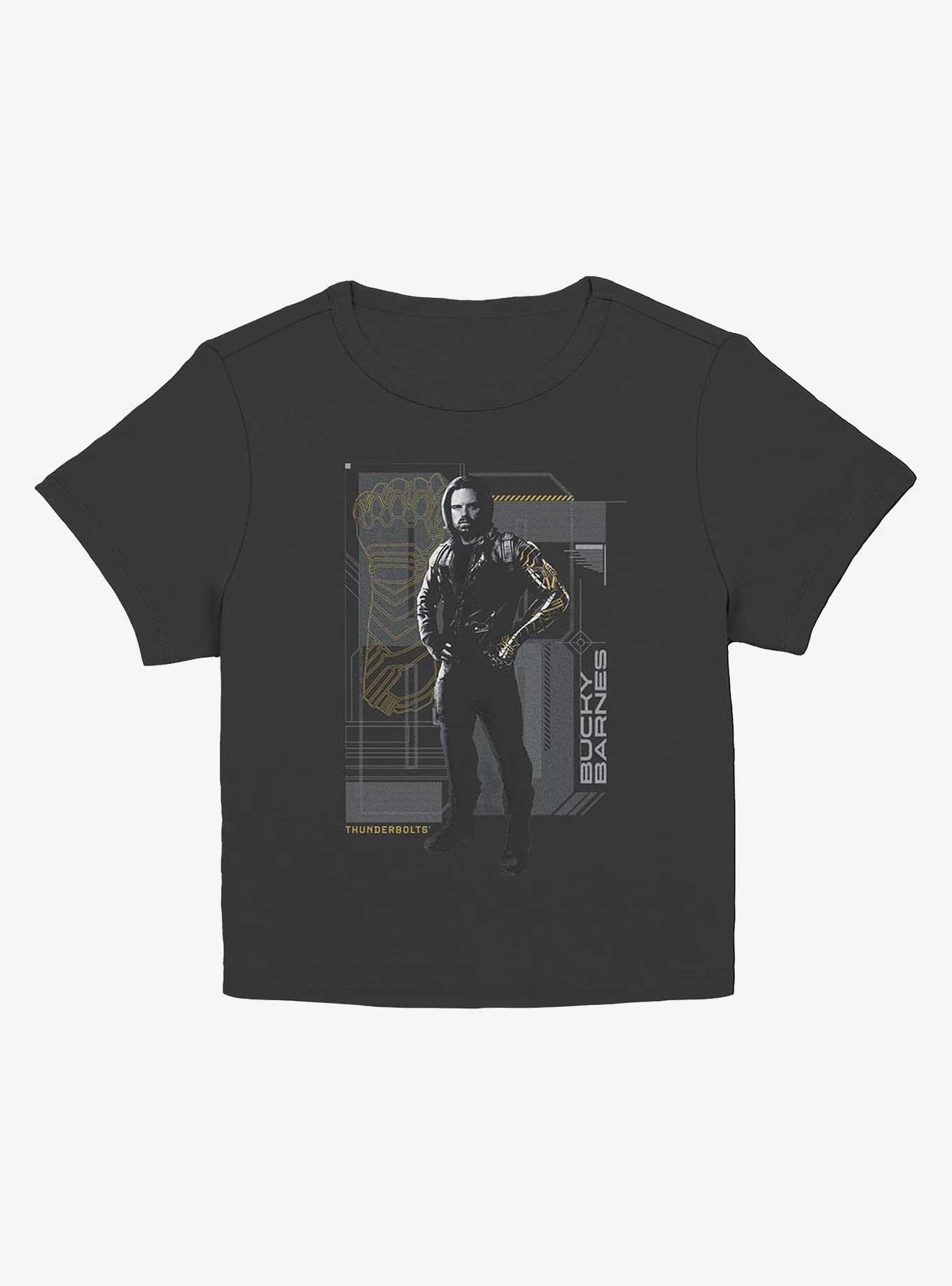 Marvel Thunderbolts* Bucky Barnes Winter Soldier Pose Girls Baby T-Shirt, BLACK, hi-res