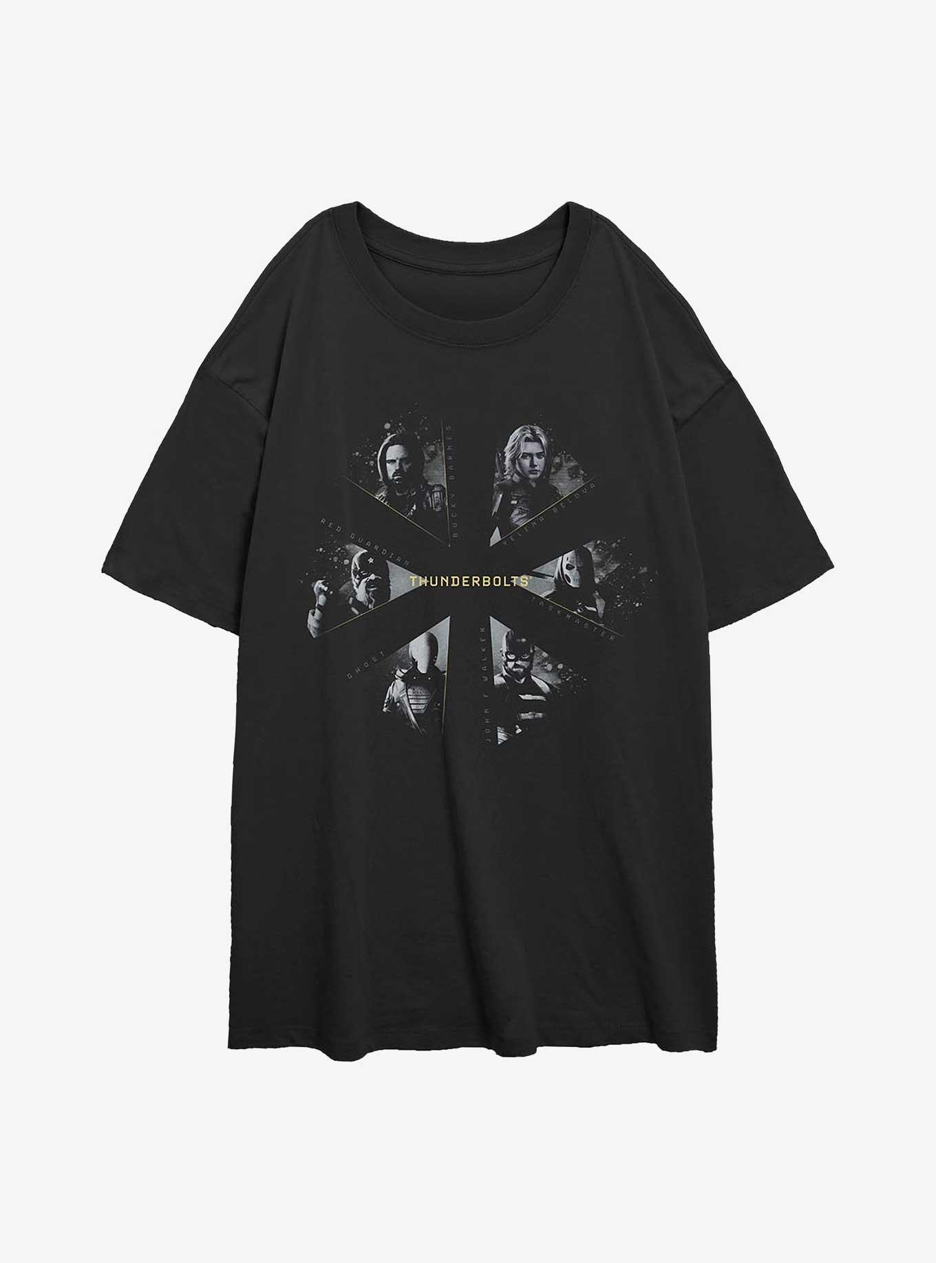 Marvel Thunderbolts* Team Girls Overiszed T-Shirt, BLACK, hi-res