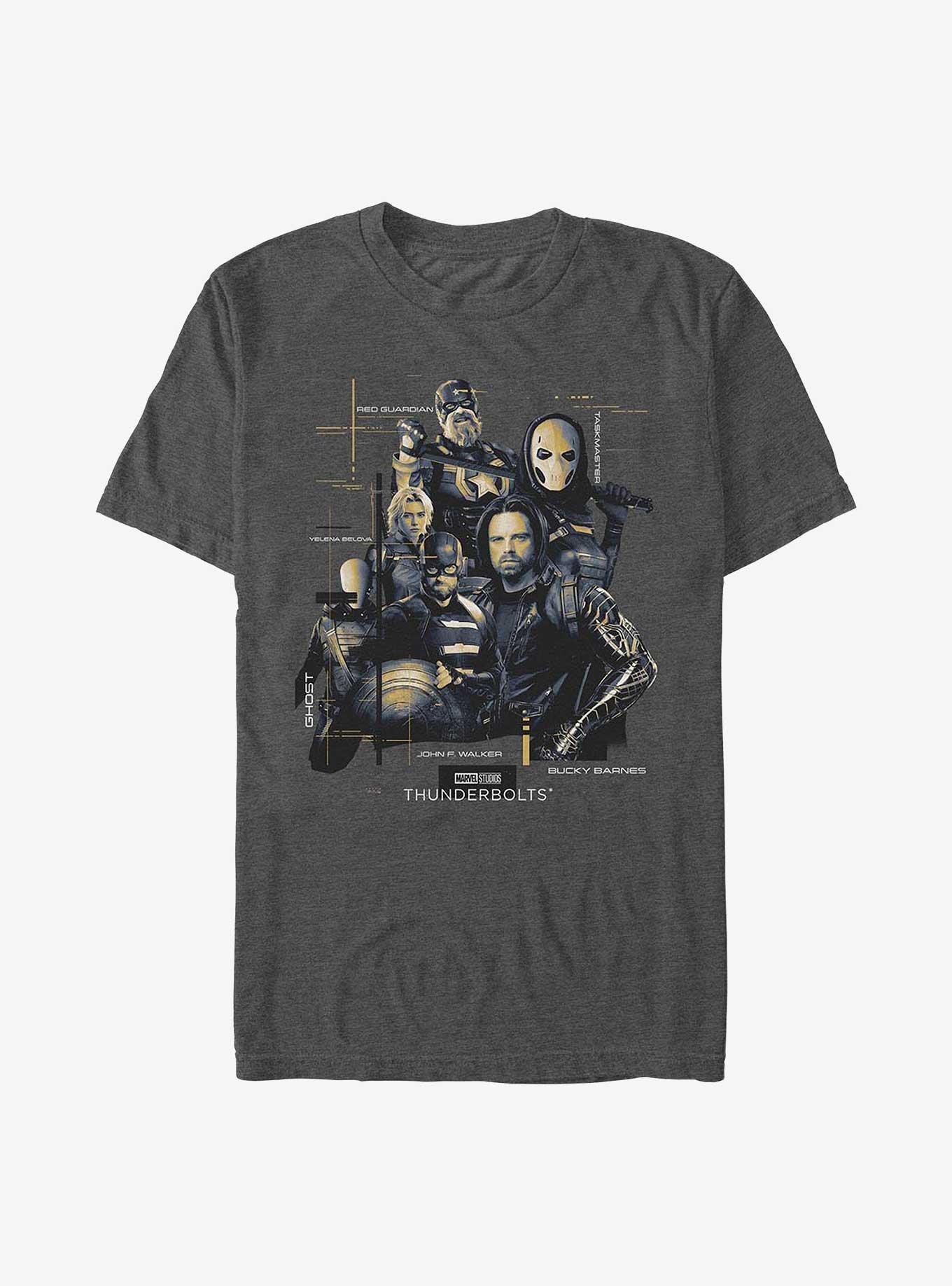 Marvel Thunderbolts* Team Pose T-Shirt, CHAR HTR, hi-res