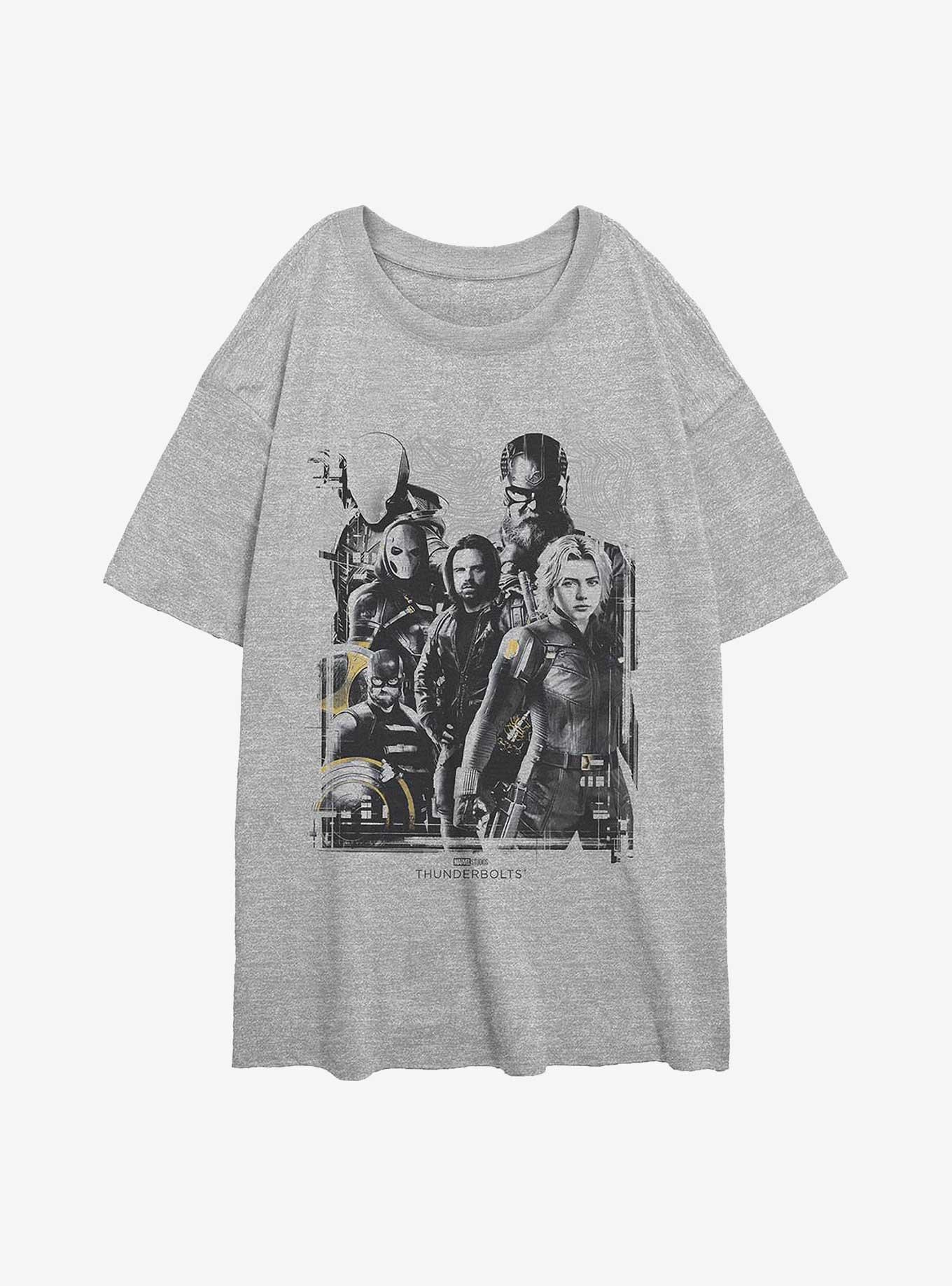 Marvel Thunderbolts* Group Girls Overiszed T-Shirt, ATH HTR, hi-res