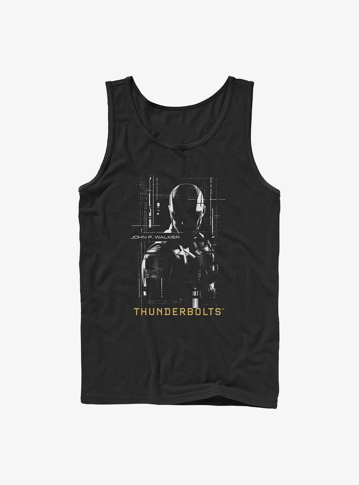 Marvel Thunderbolts* John Walker U.S. Agent Silhouette Tank, BLACK, hi-res