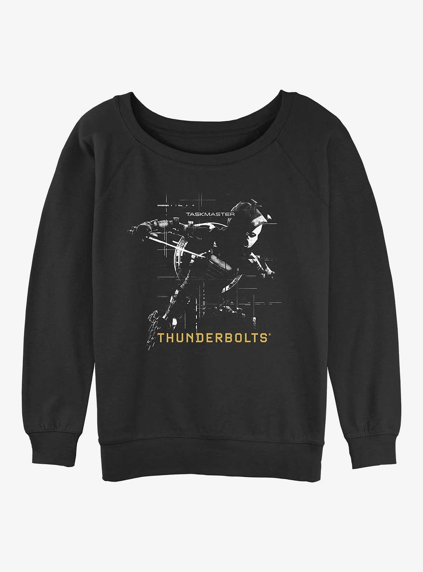 Marvel Thunderbolts* Taskmaster Silhouette Girls Slouchy Sweatshirt, BLACK, hi-res