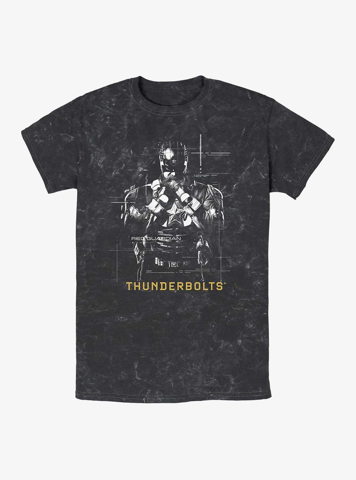 Marvel Thunderbolts* Red Guardian Silhouette Mineral Wash T-Shirt, BLACK, hi-res