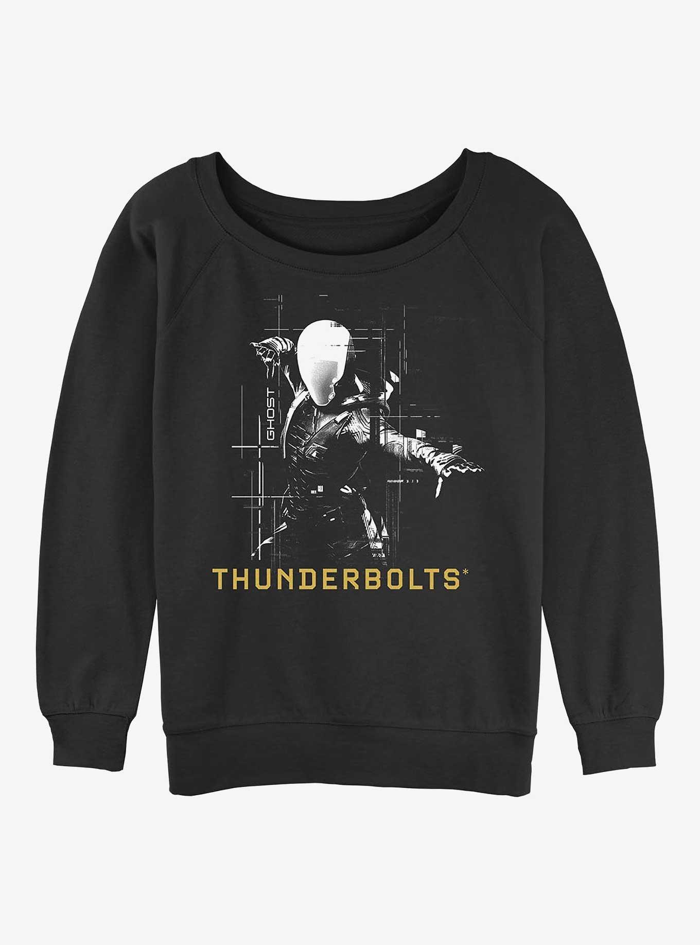 Marvel Thunderbolts* Ghost Silhouette Girls Slouchy Sweatshirt