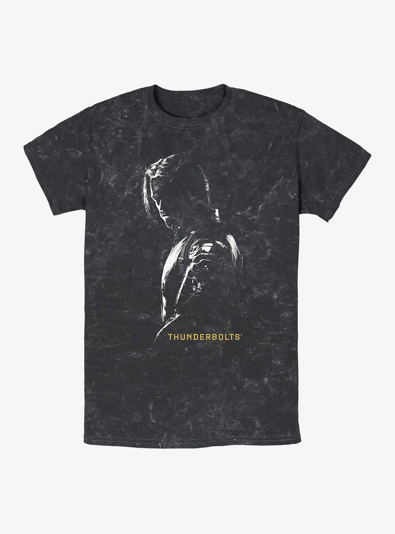 Marvel Thunderbolts* Bucky Barnes Winer Solider In Shadows Mineral Wash T-Shirt, , hi-res