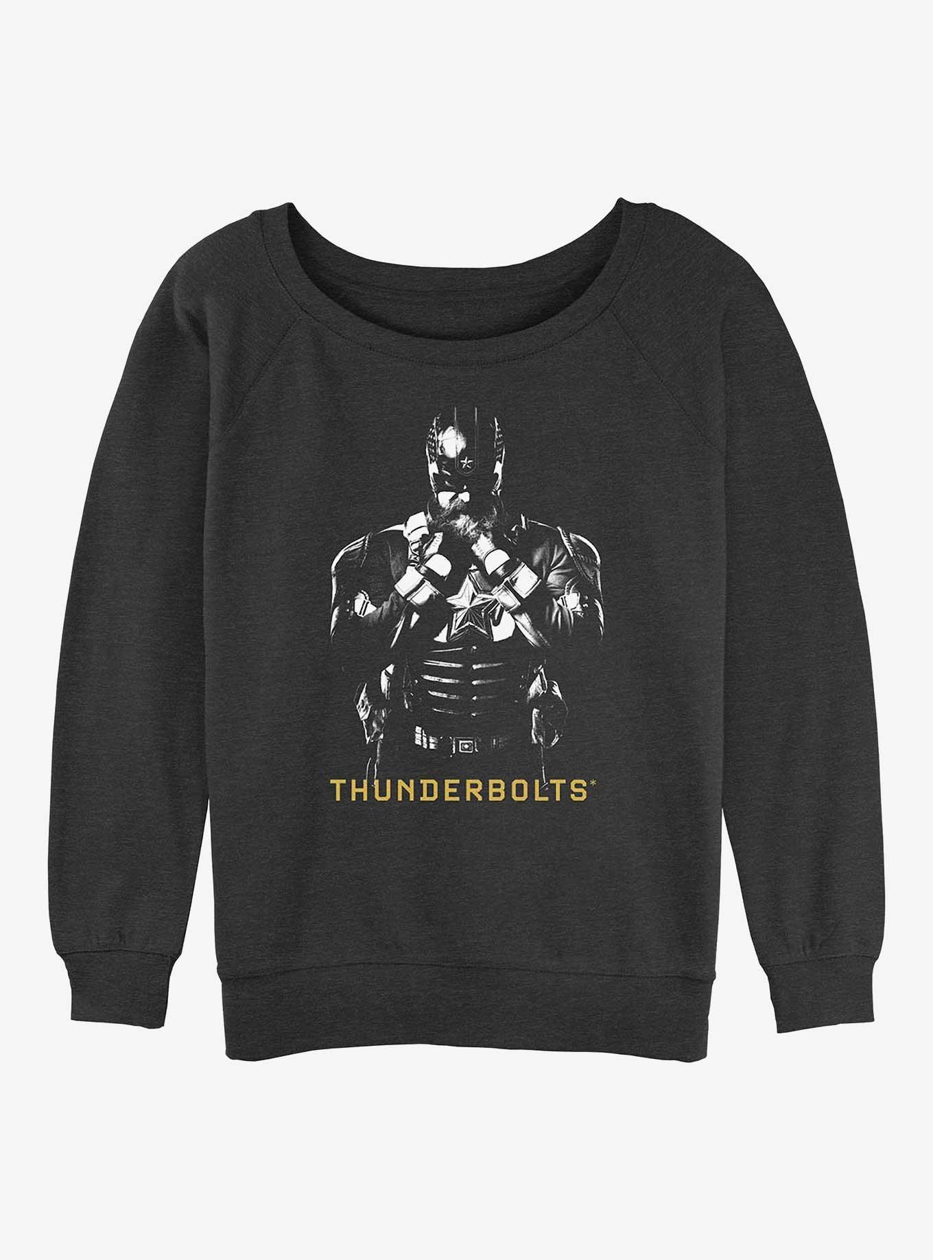 Marvel Thunderbolts* Red Guardian In Shadows Girls Slouchy Sweatshirt, CHAR HTR, hi-res