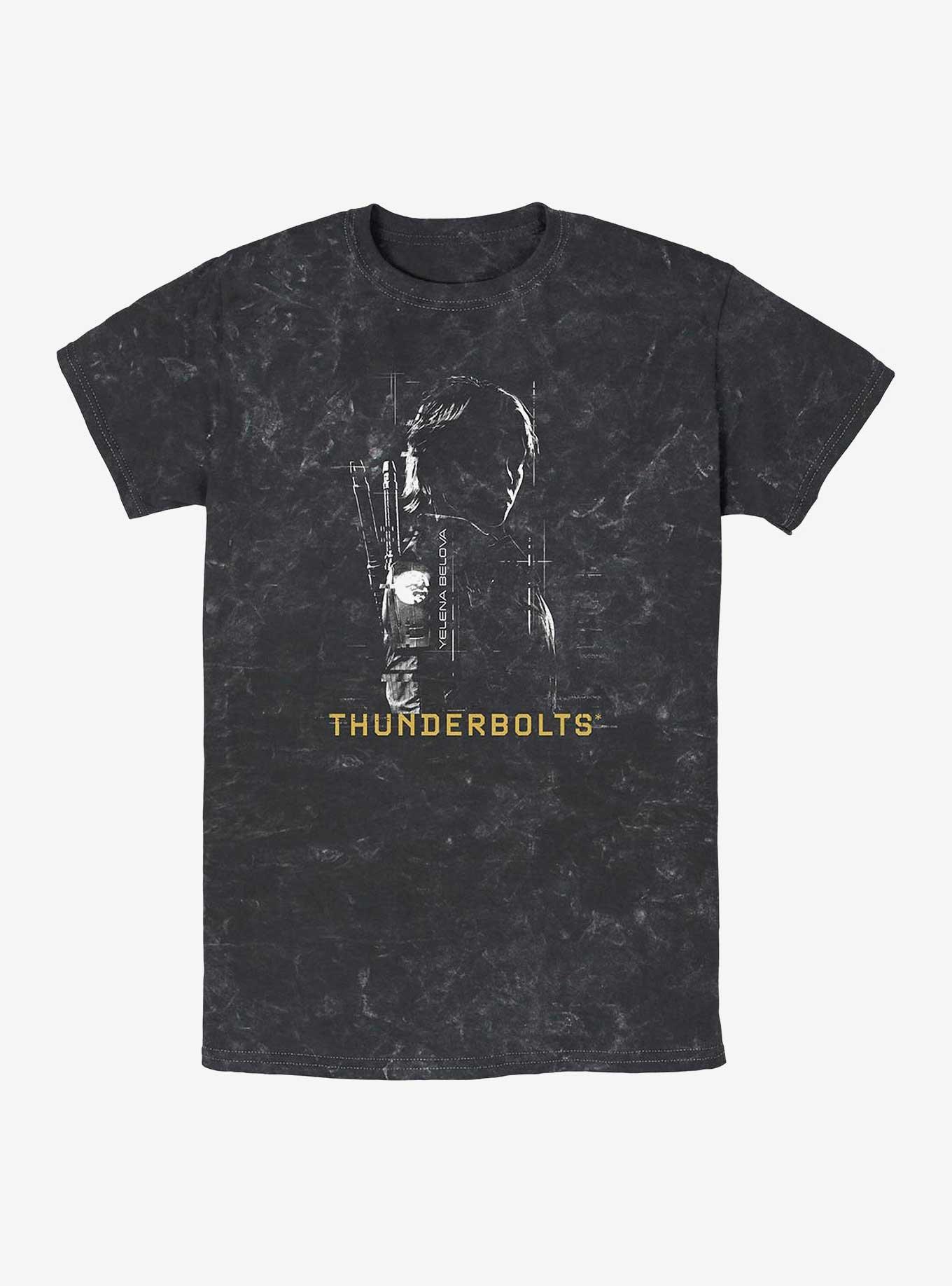 Marvel Thunderbolts* Yelena Silhouette Mineral Wash T-Shirt