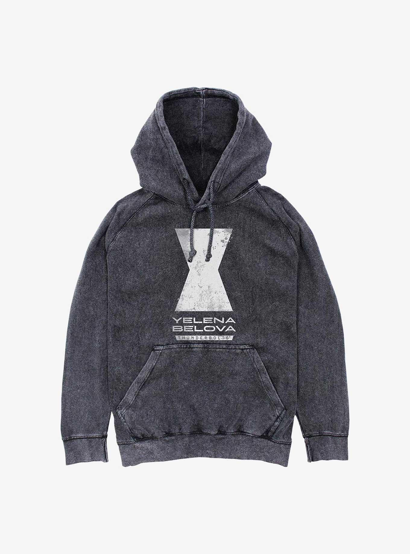 Marvel Thunderbolts* Yelena Belova Logo Mineral Wash Hoodie, , hi-res
