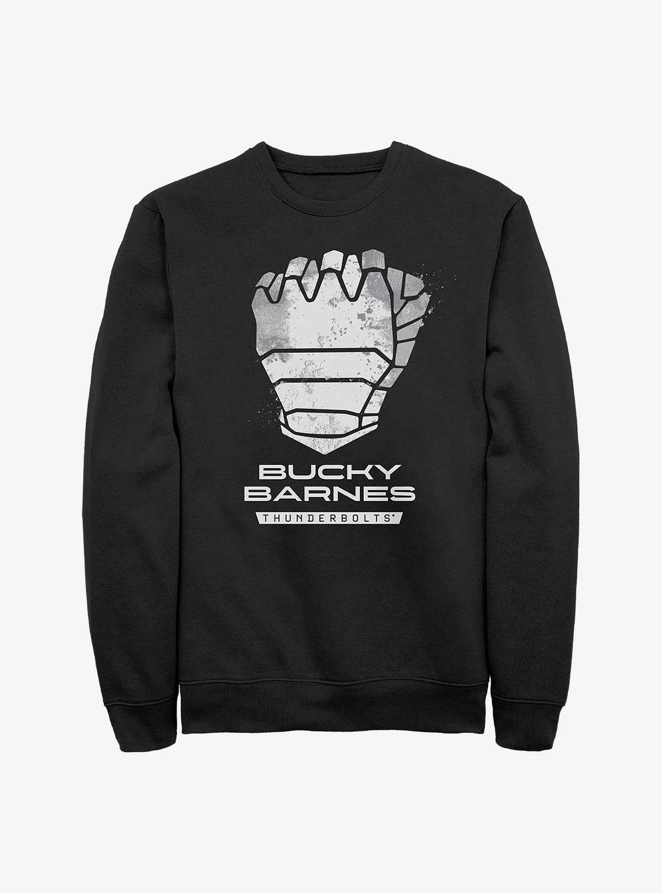 Marvel Thunderbolts* Bucky Barnes Winter Soldier Logo Sweatshirt, BLACK, hi-res
