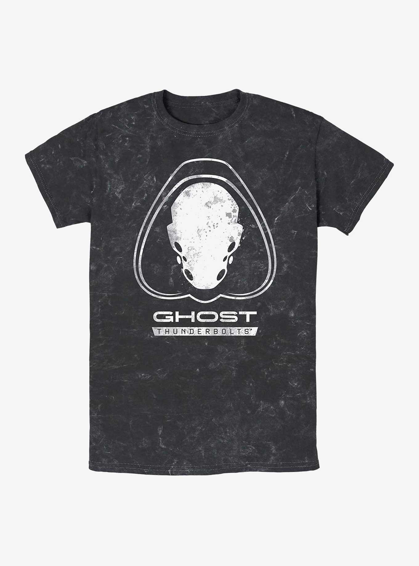 Marvel Thunderbolts* Ghost Logo Mineral Wash T-Shirt, , hi-res