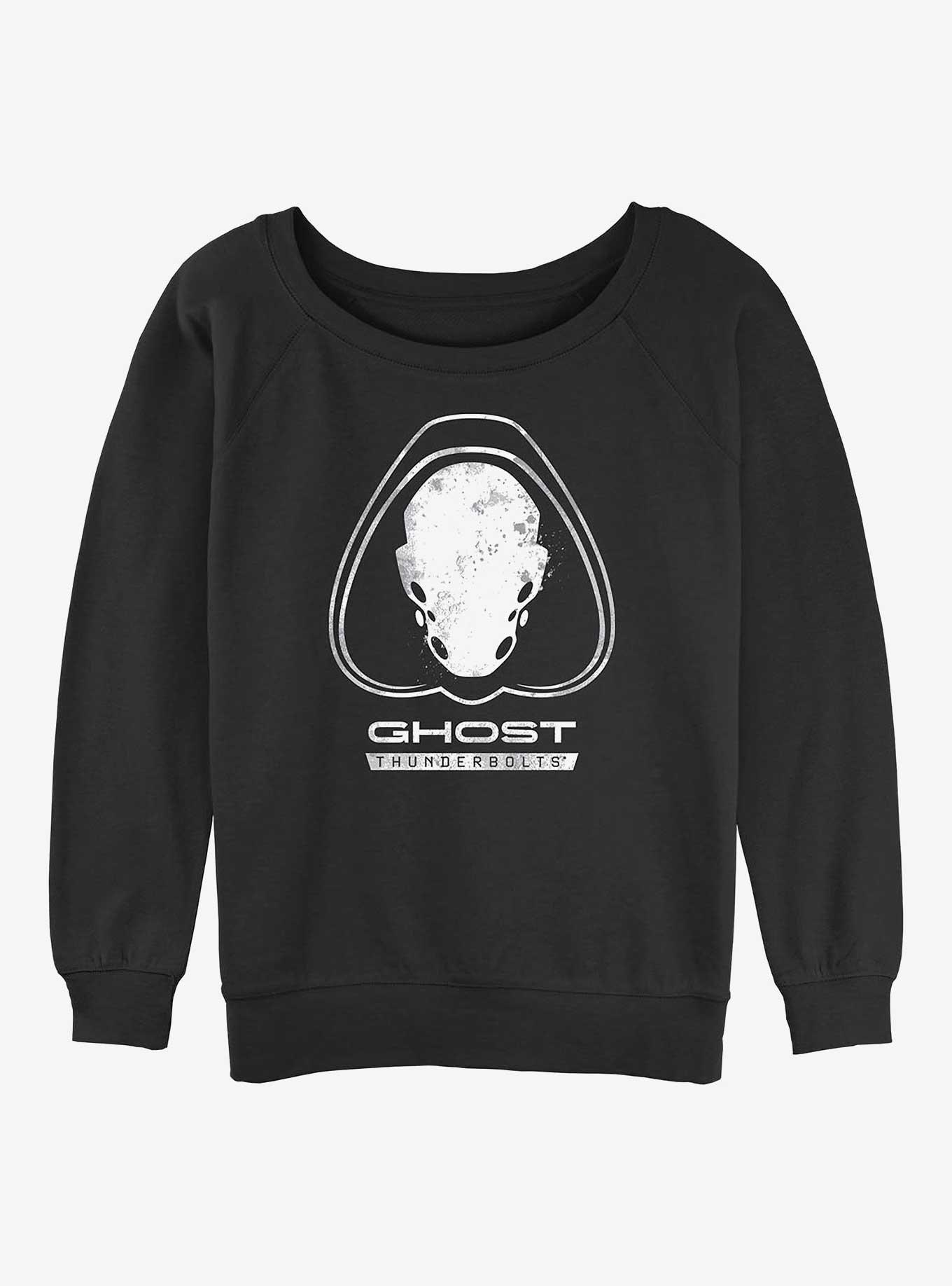 Marvel Thunderbolts* Ghost Logo Girls Slouchy Sweatshirt, , hi-res