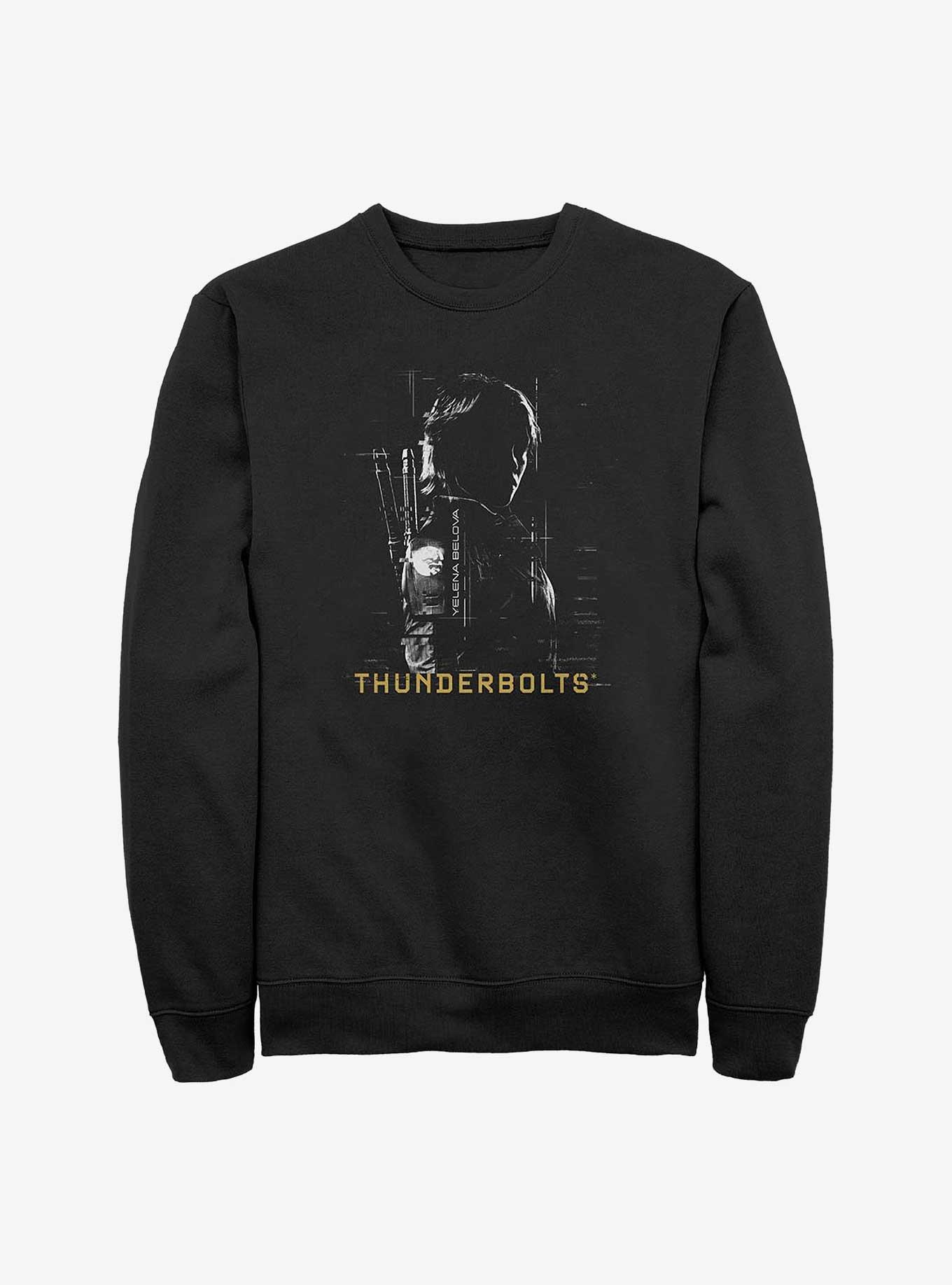 Marvel Thunderbolts* Yelena Silhouette Sweatshirt, BLACK, hi-res