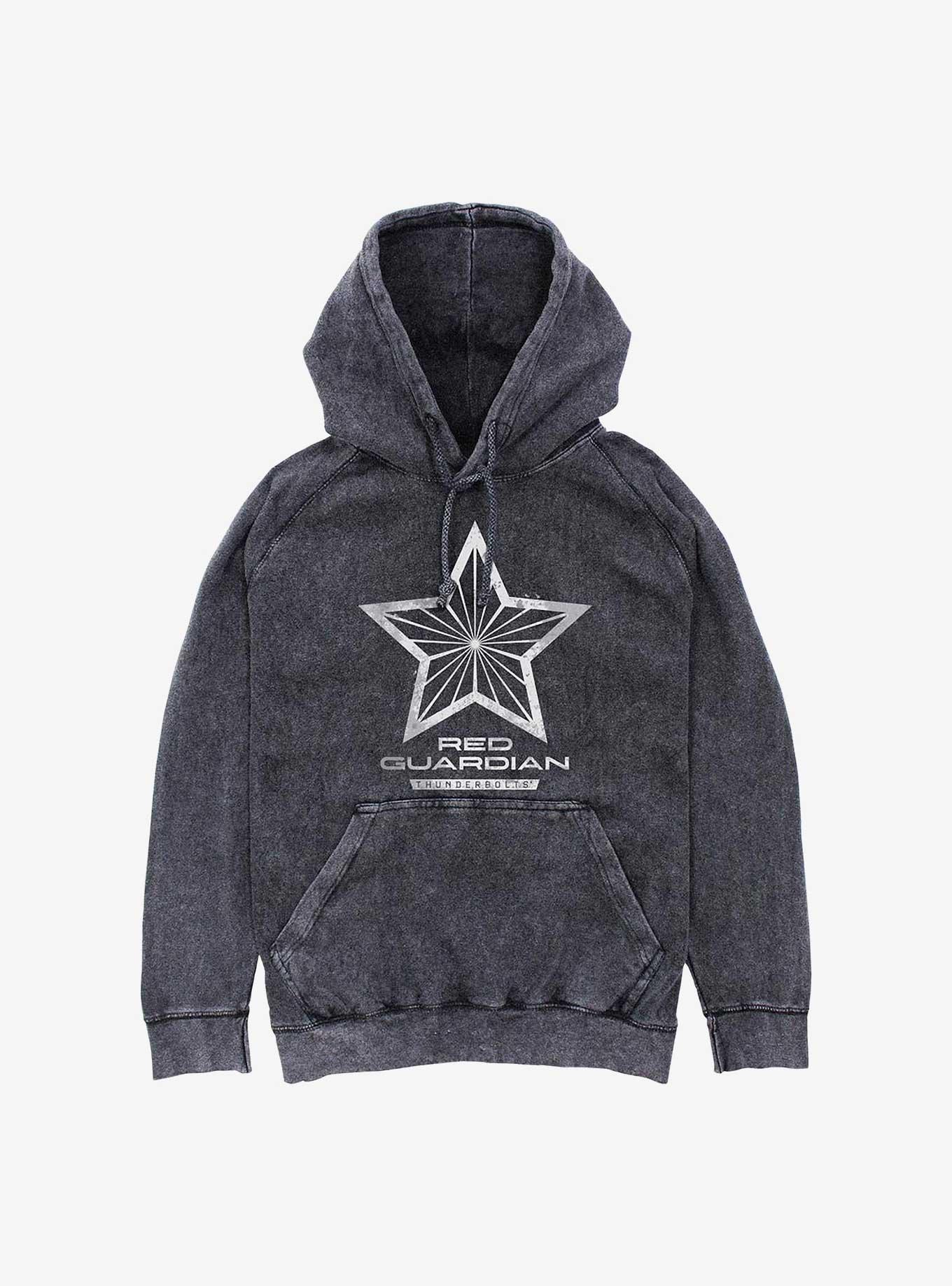 Marvel Thunderbolts* Red Guardian Logo Mineral Wash Hoodie